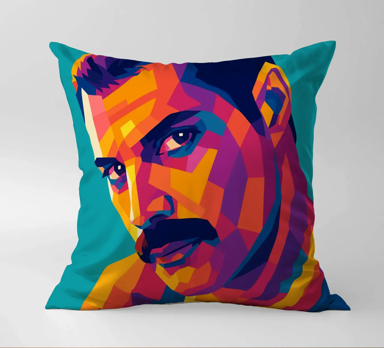 freddi mercury retro popart wpap kussen van aiswa