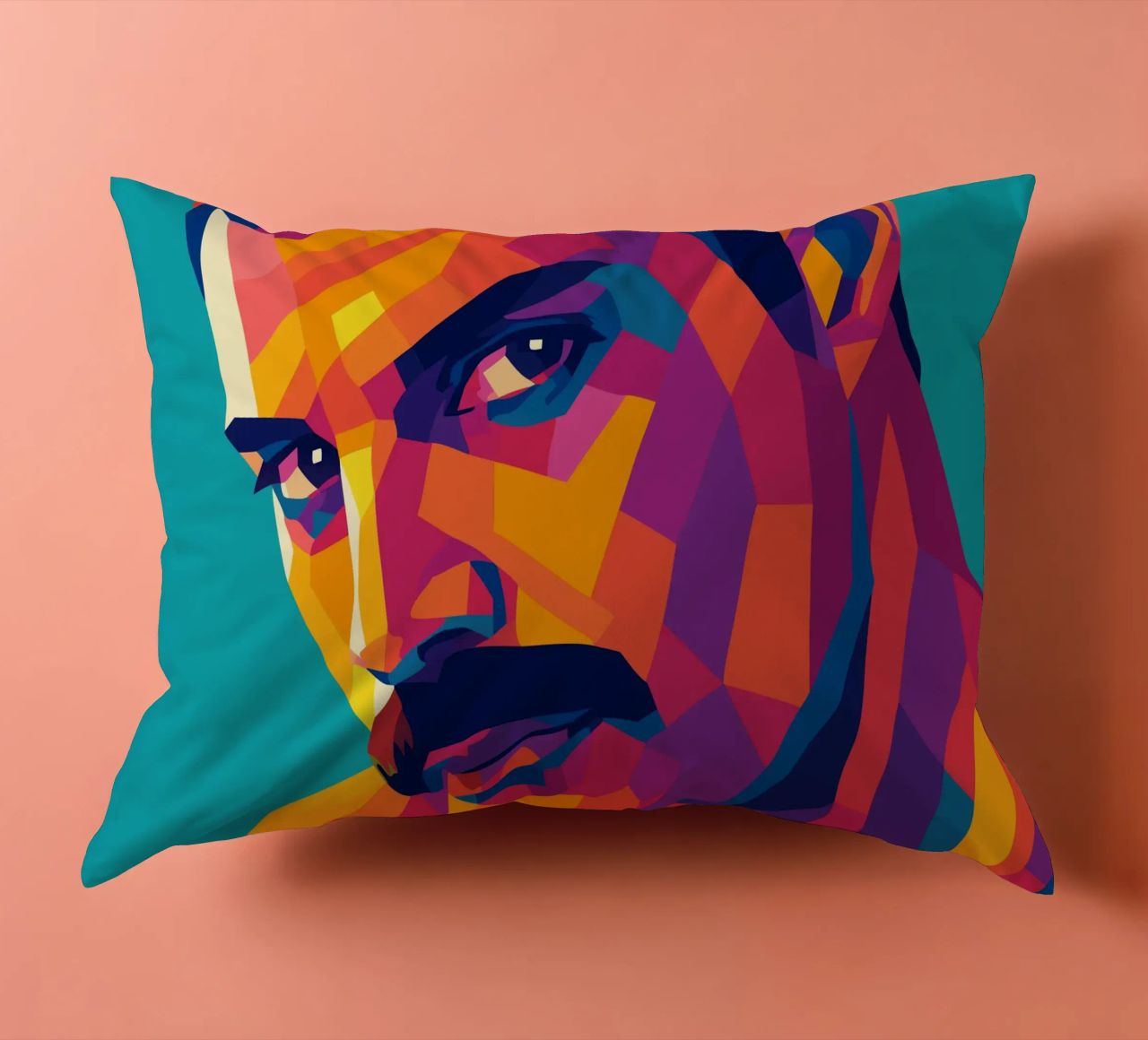 freddi mercury retro pop art wpap cuscino da aiswa