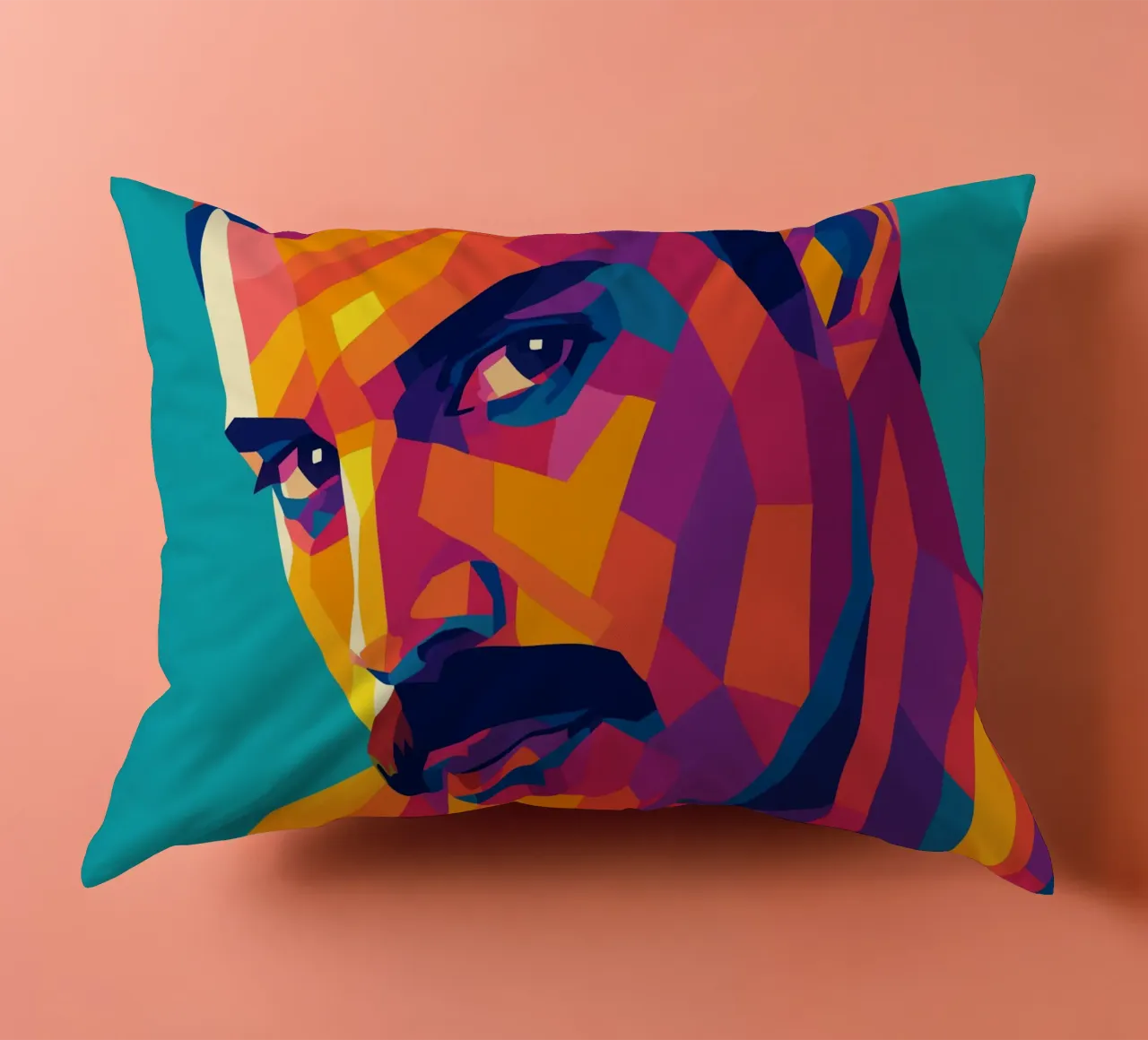 freddi mercury retro popart wpap kussen van aiswa