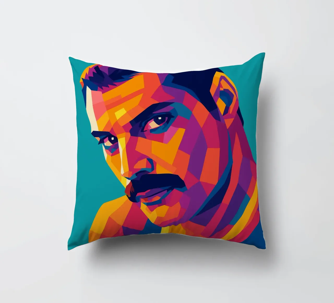 freddi mercury retro pop art wpap cuscino da aiswa