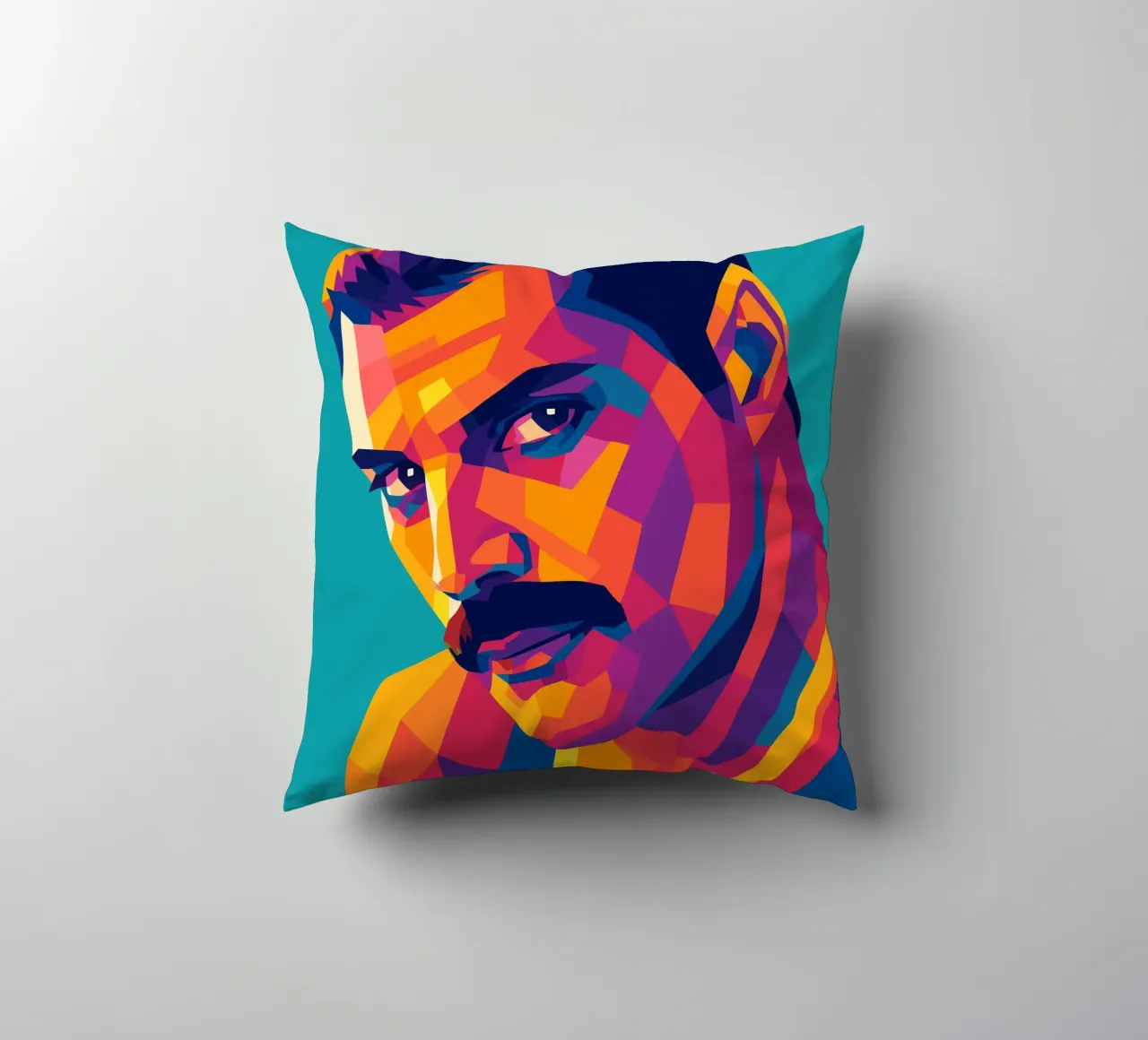 freddi mercury retro pop art wpap cuscino da aiswa