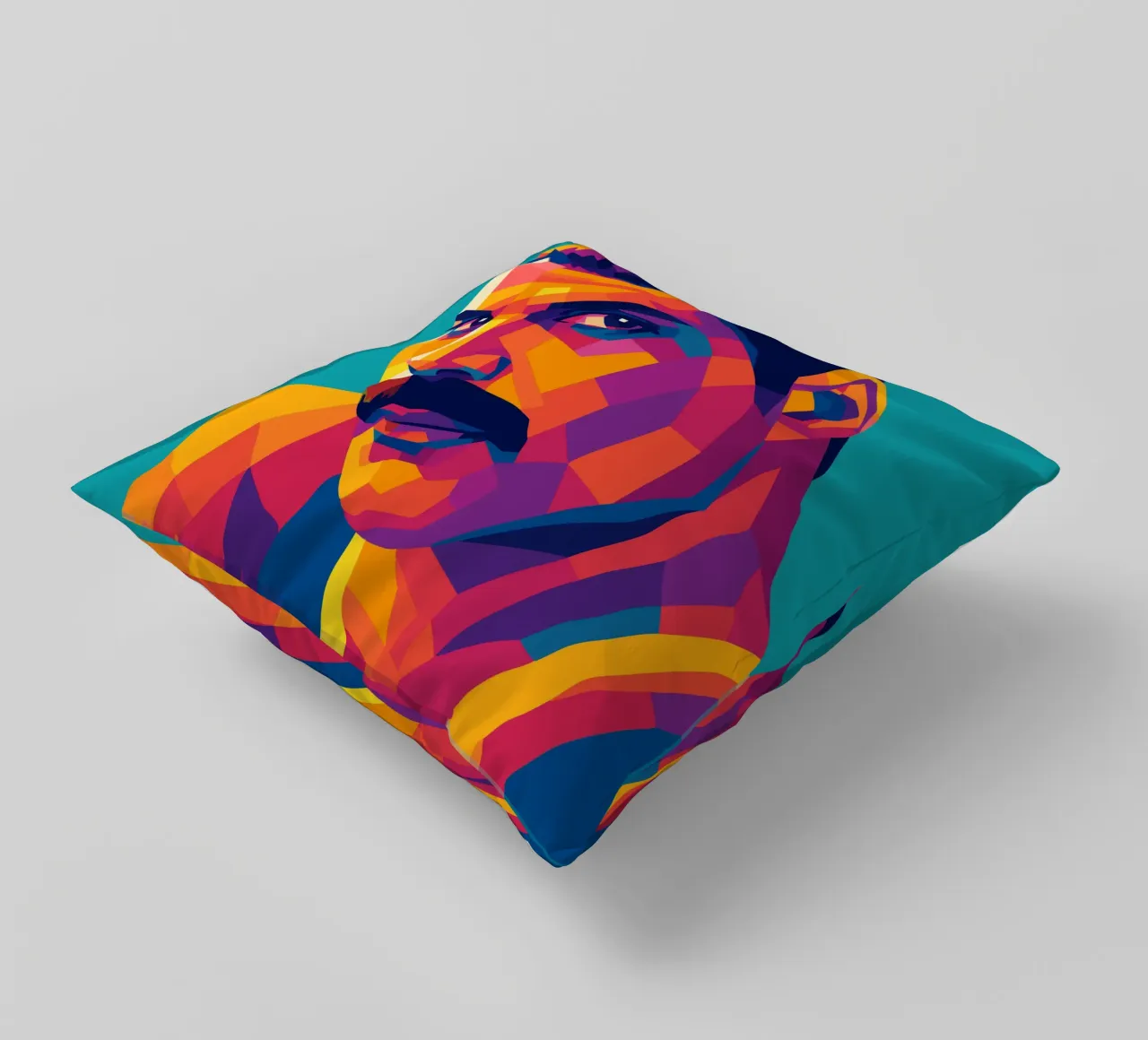 freddi mercury retro pop art wpap cuscino da aiswa