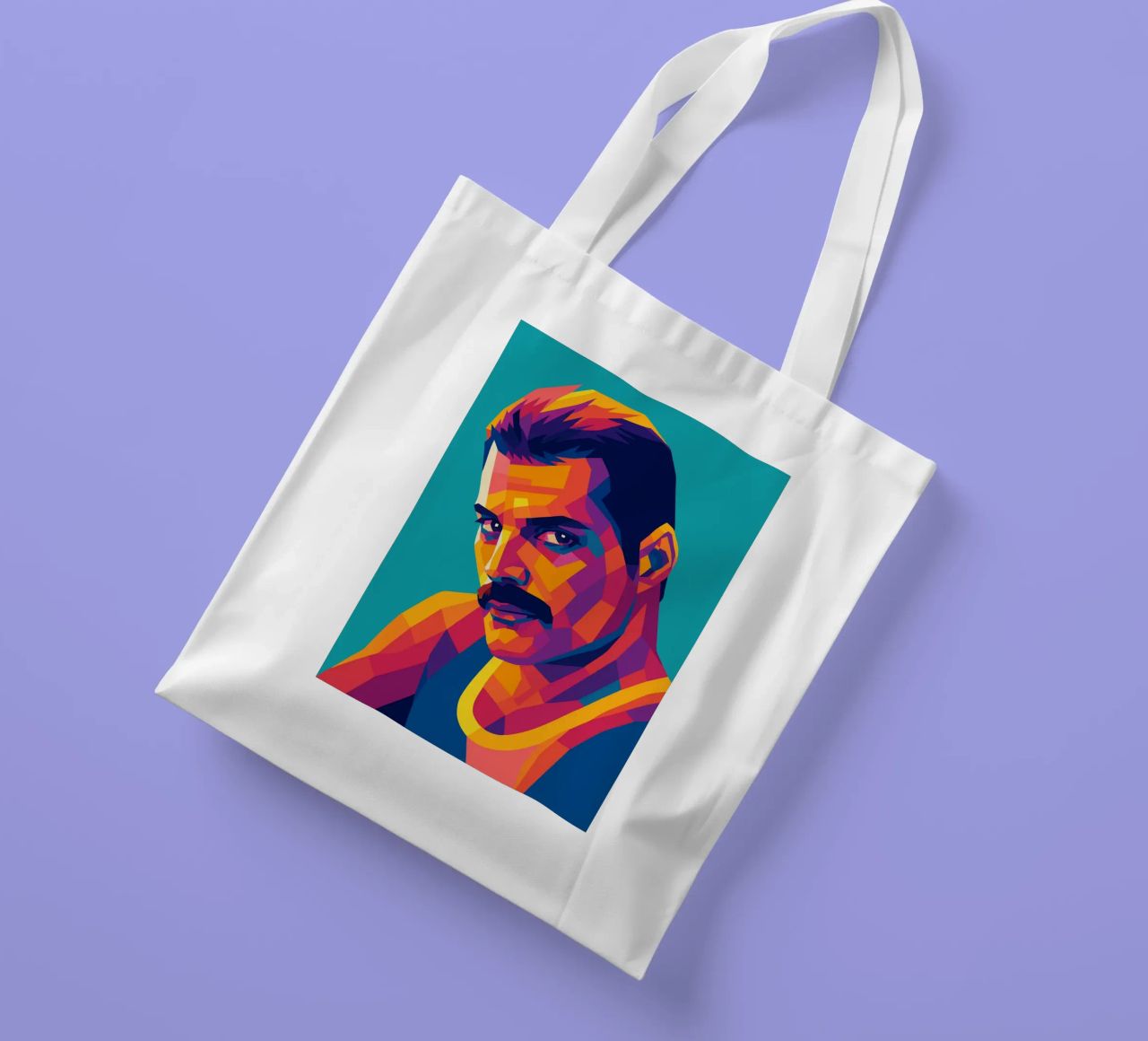 freddi mercury retro pop art wpap Jutebeutel von aiswa