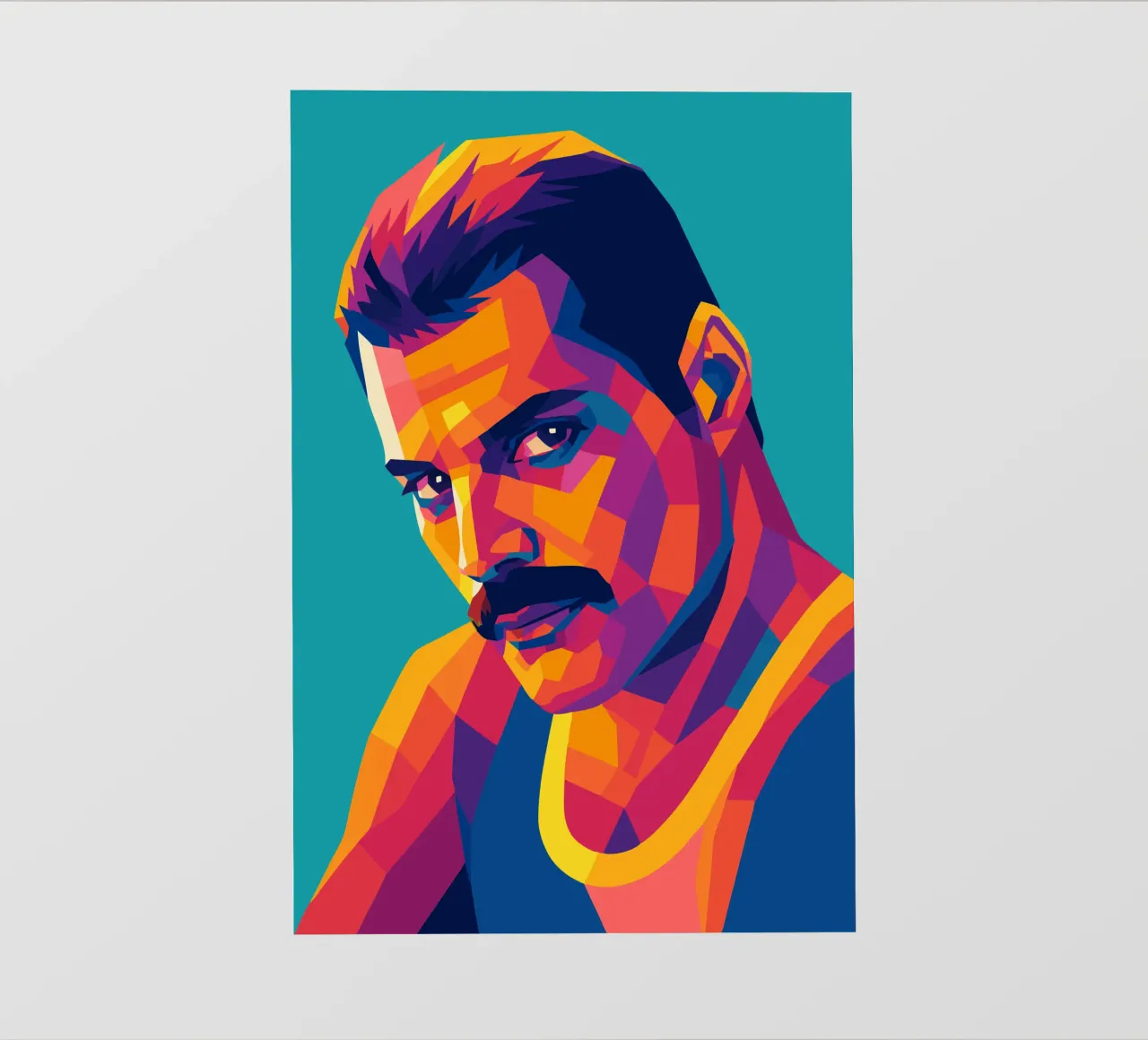 freddi mercury retro pop art wpap telo in pvc da aiswa