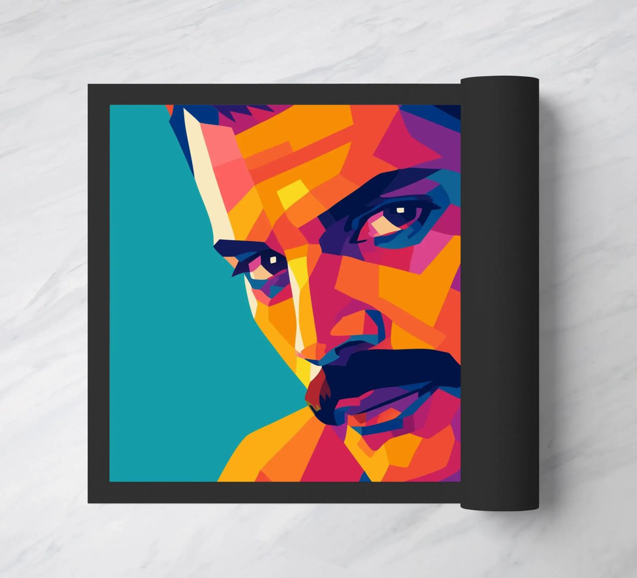 freddi mercury retro pop art wpap Fußmatte von aiswa