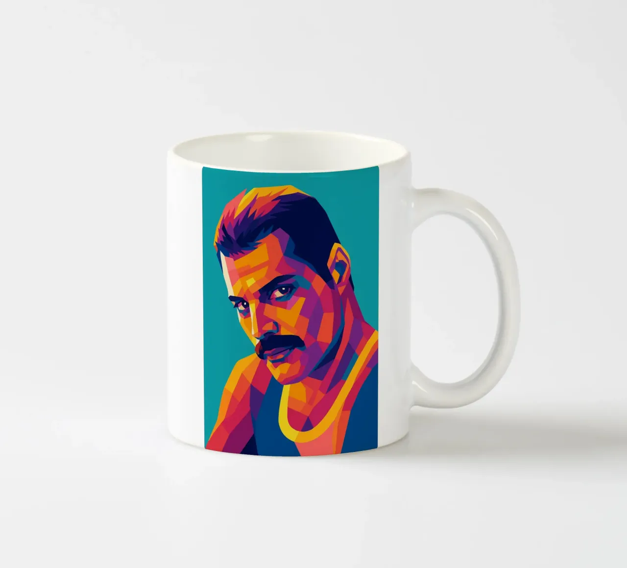 freddi mercury retro pop art wpap mug en céramique de aiswa