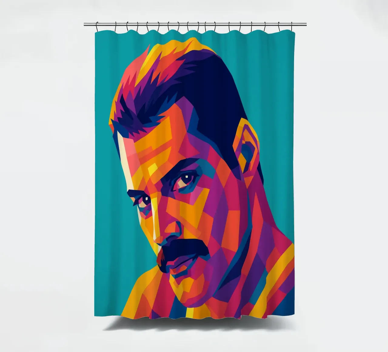 freddi mercury retro pop art wpap tenda da doccia da aiswa
