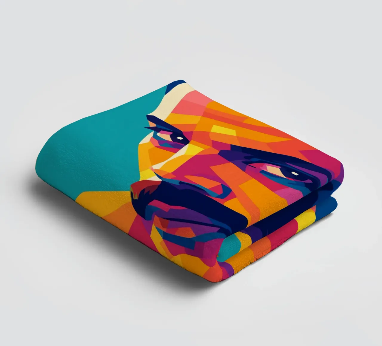 freddi mercury retro popart wpap badhanddoek van aiswa