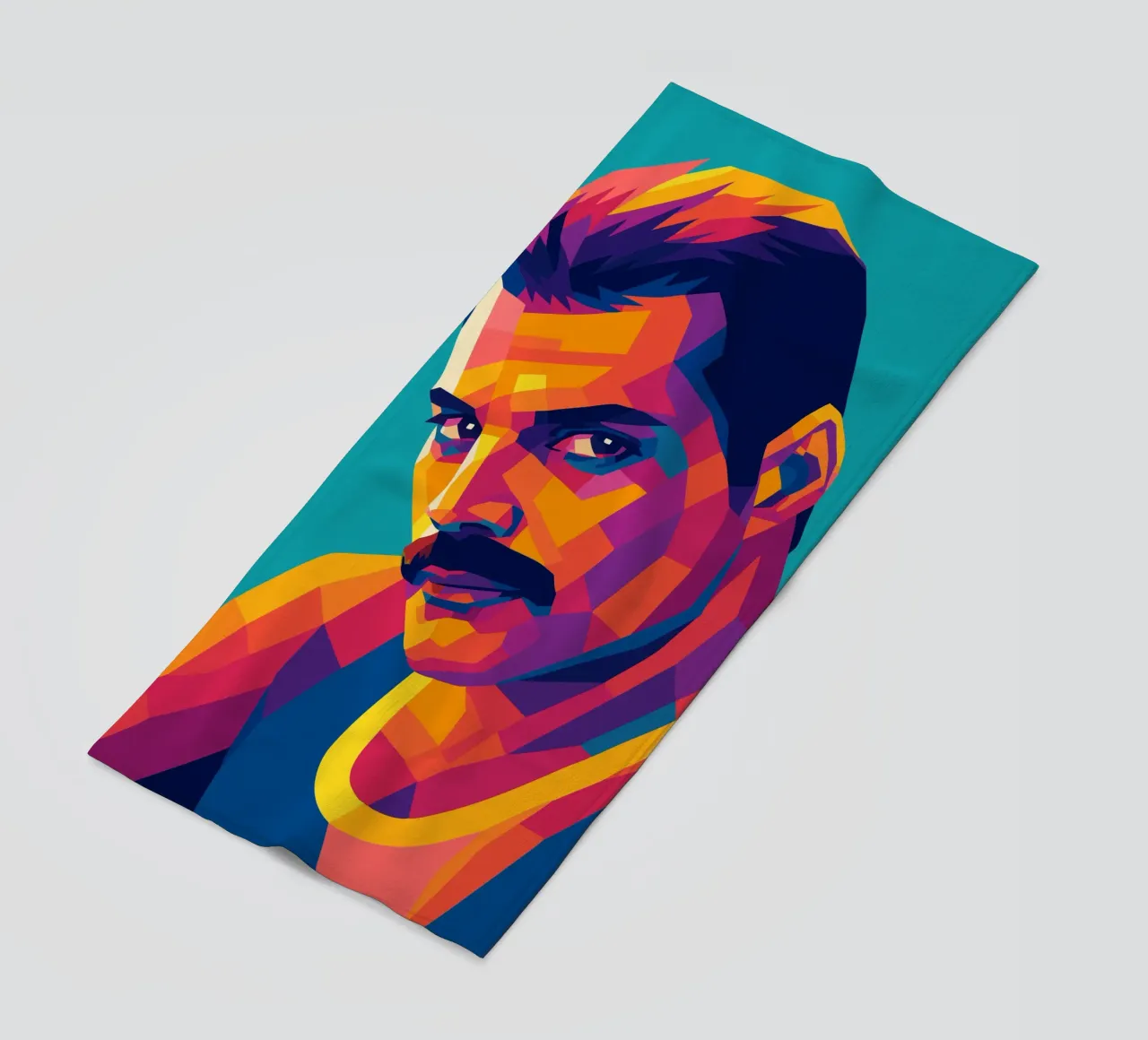 freddi mercury retro pop art wpap telo mare da aiswa