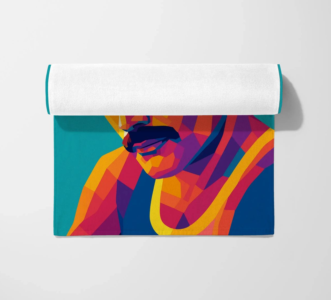 freddi mercury retro pop art wpap Strandtuch von aiswa