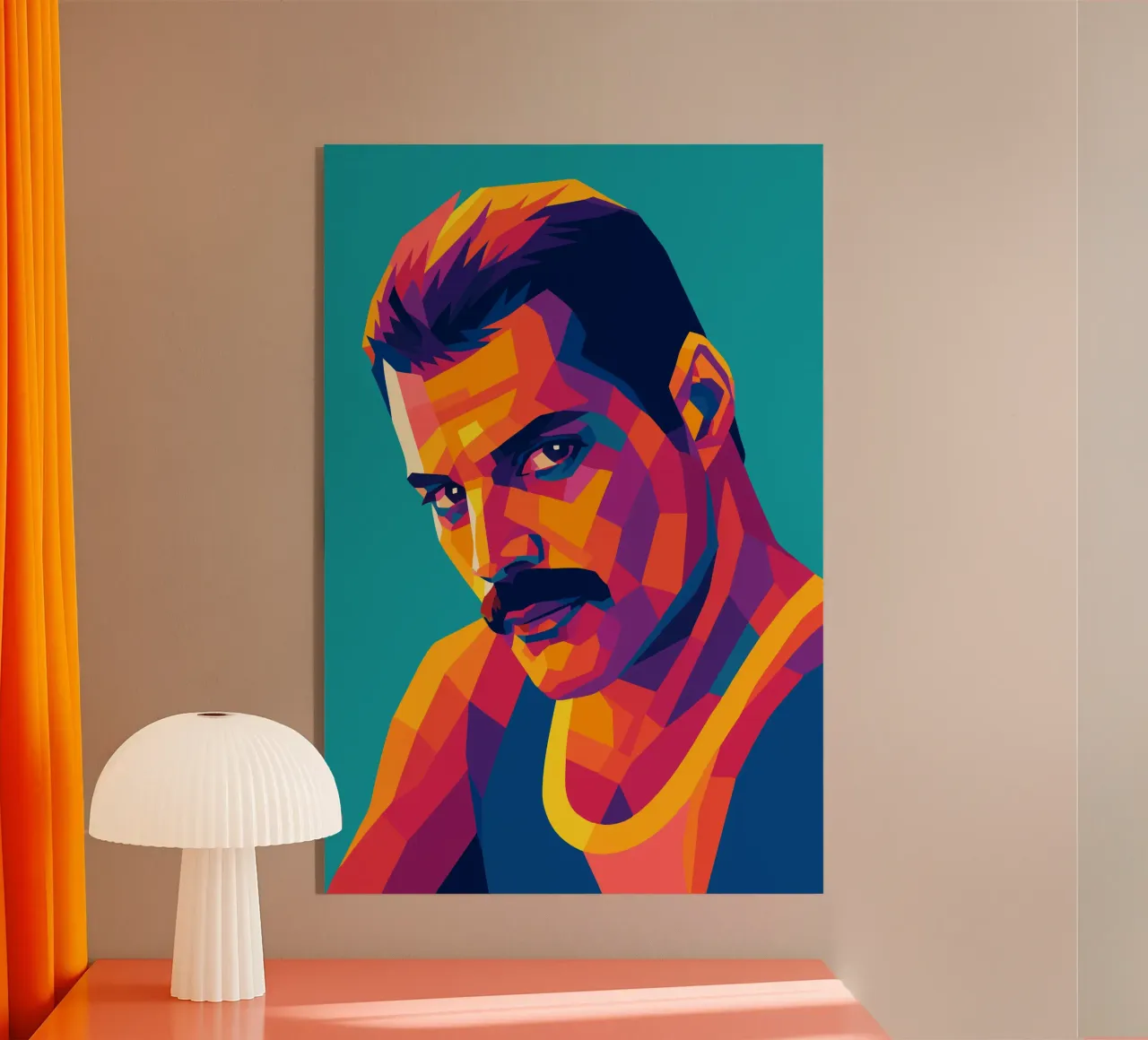 freddi mercury retro pop art wpap plexiglass da aiswa