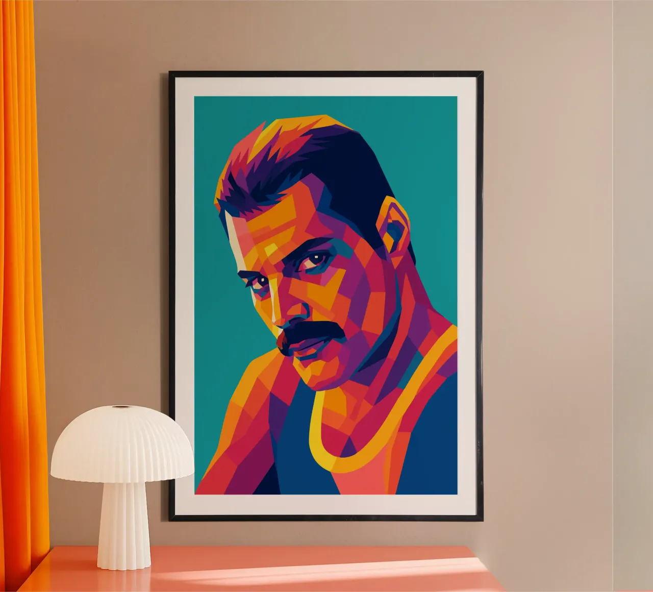 freddi mercury retro pop art wpap carta hahnemühle da aiswa