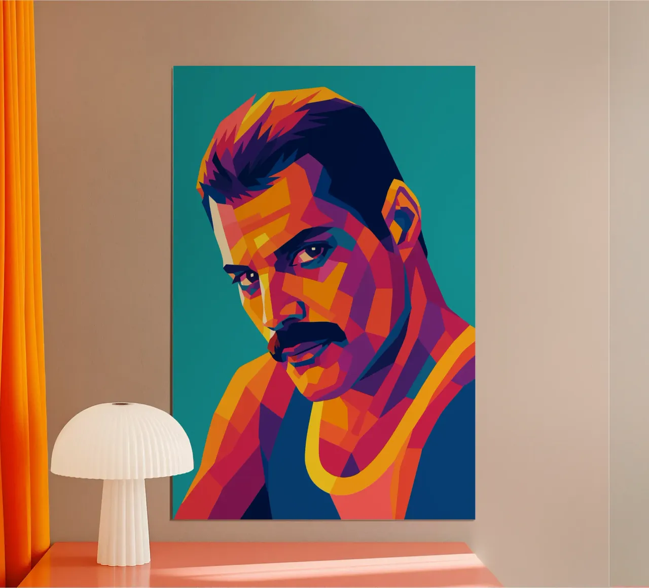 freddi mercury retro pop art wpap carta hahnemühle da aiswa
