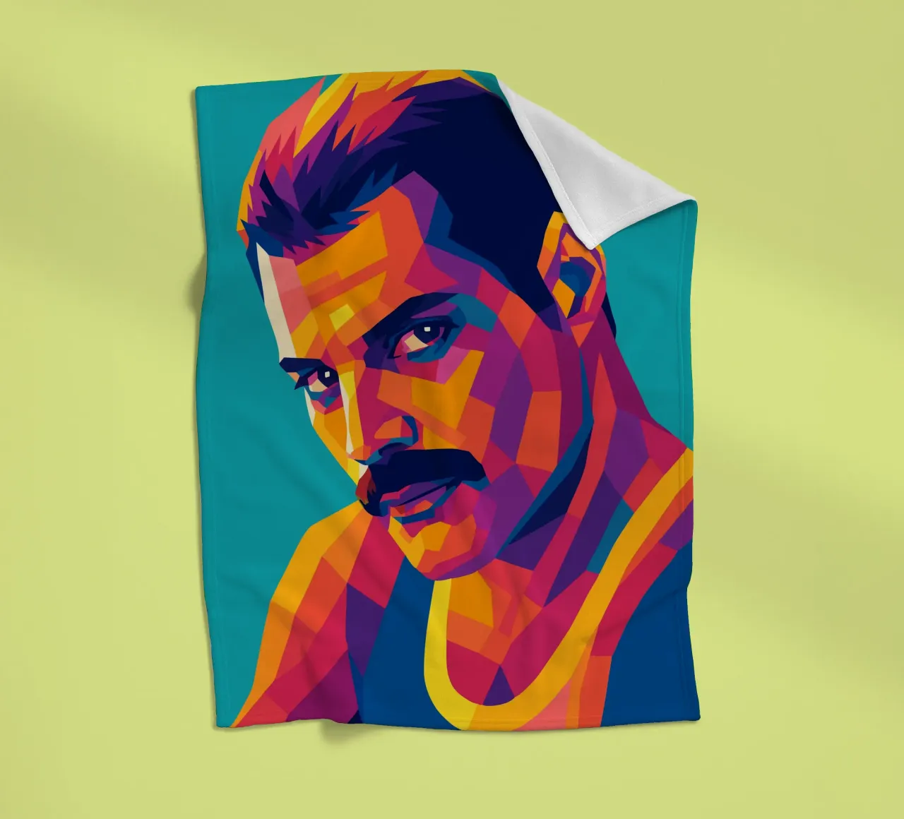 freddi mercury retro pop art wpap coperta in pile da aiswa