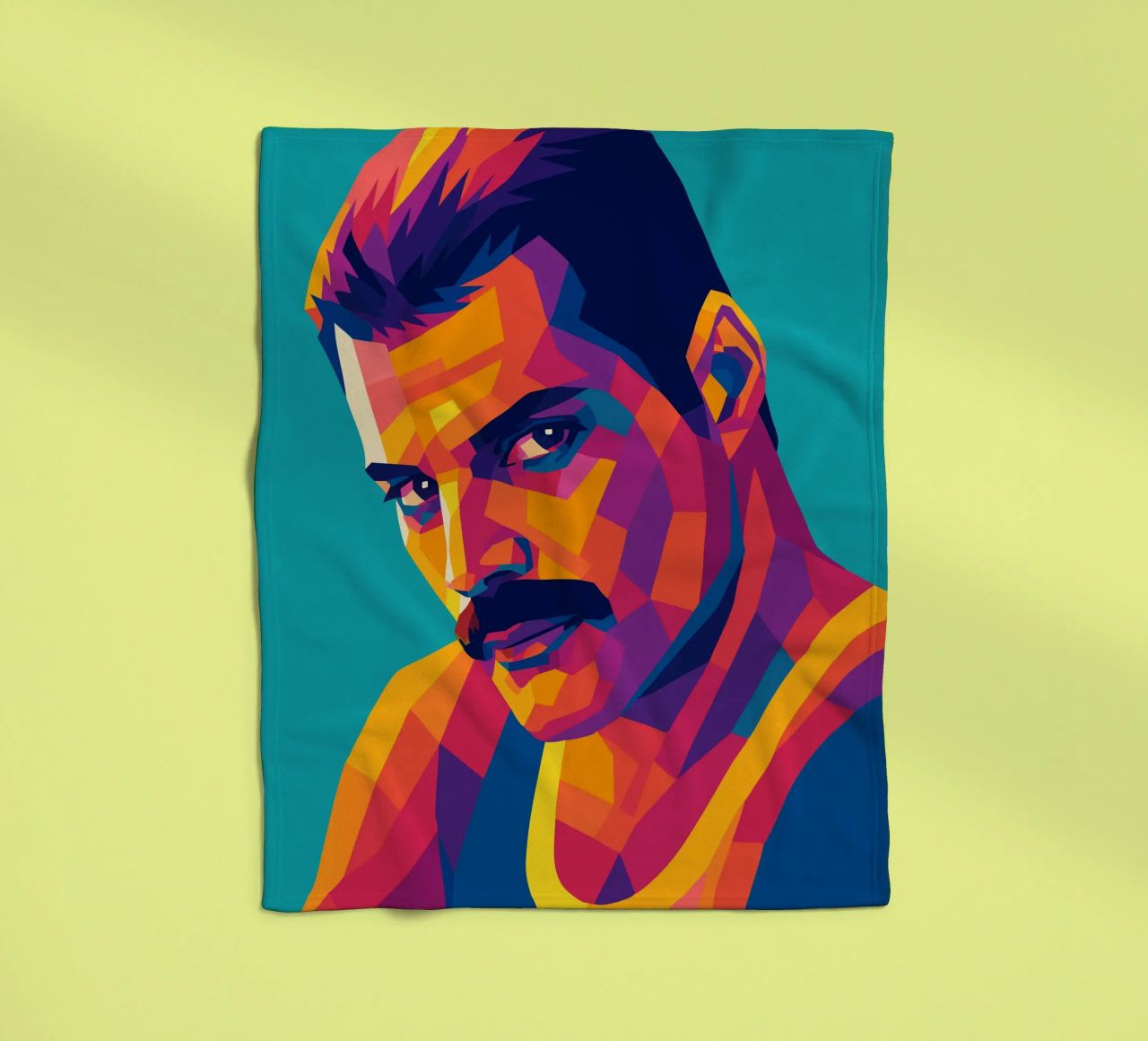 freddi mercury retro pop art wpap Fleecedecke von aiswa