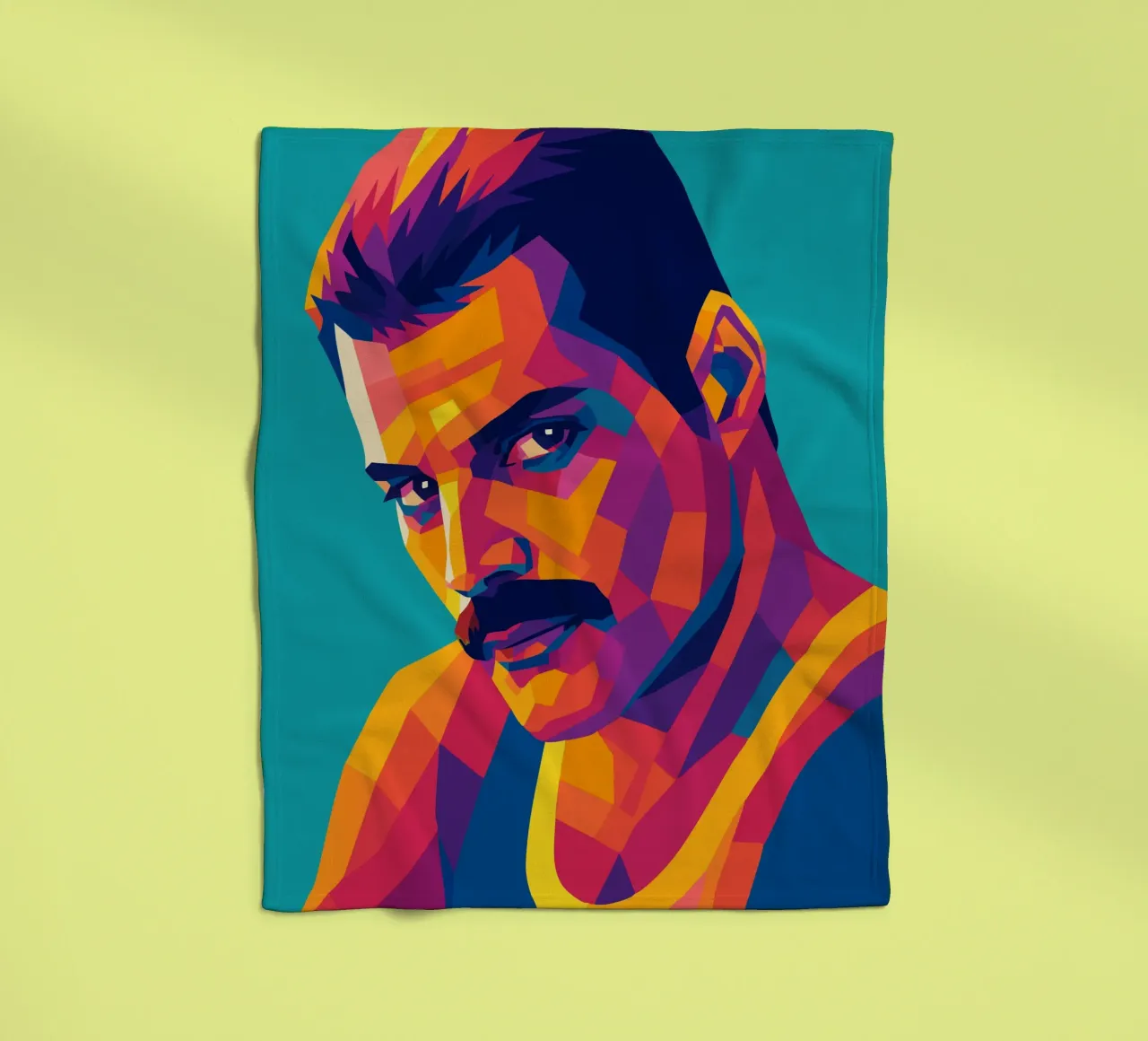 freddi mercury retro pop art wpap coperta in pile da aiswa