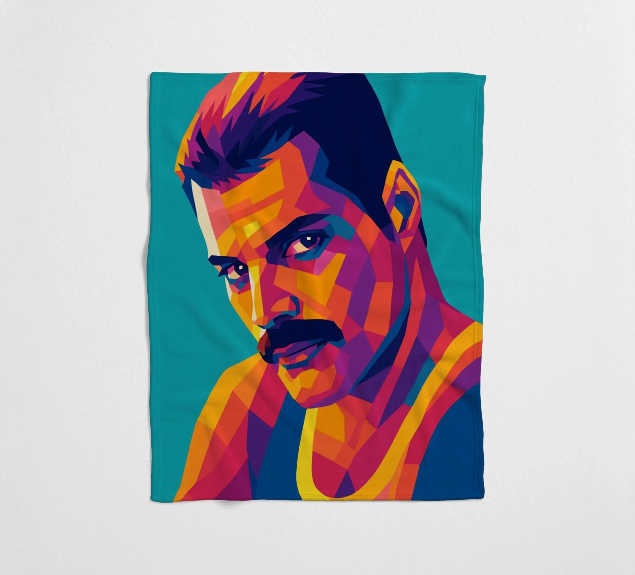 freddi mercury retro pop art wpap Fleecedecke von aiswa