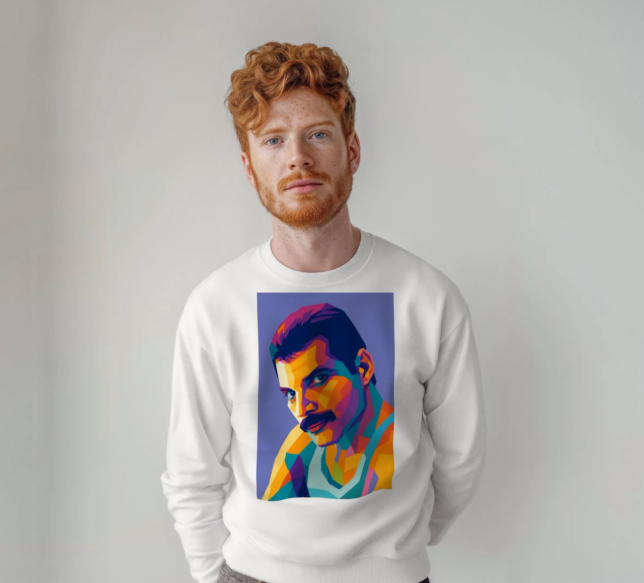 freddie mercury retro pop kunst wpap Sweatshirt von aiswa