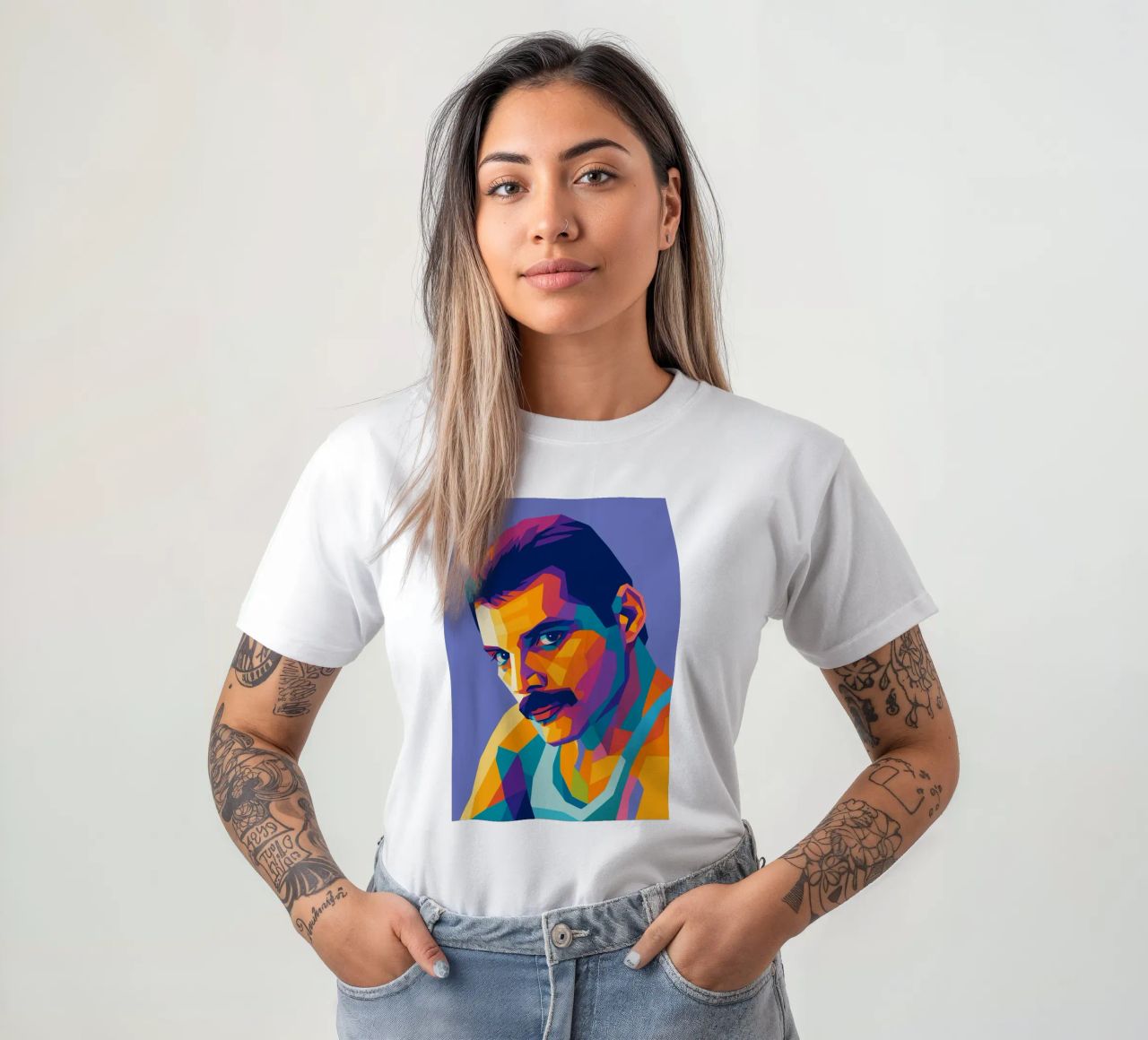 freddie mercury retro pop kunst wpap T-Shirt von aiswa