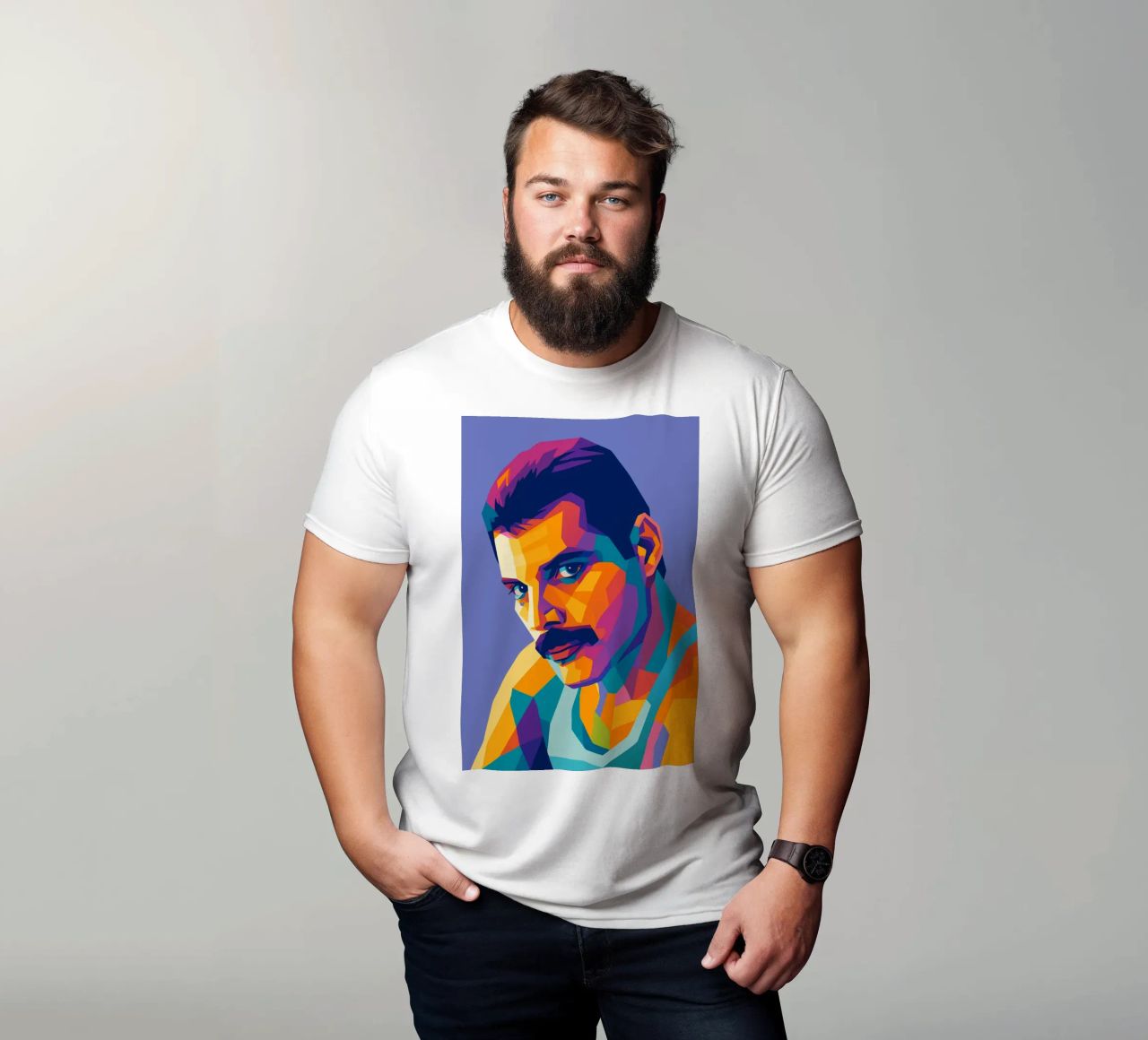 freddie mercury retro pop kunst wpap T-Shirt von aiswa