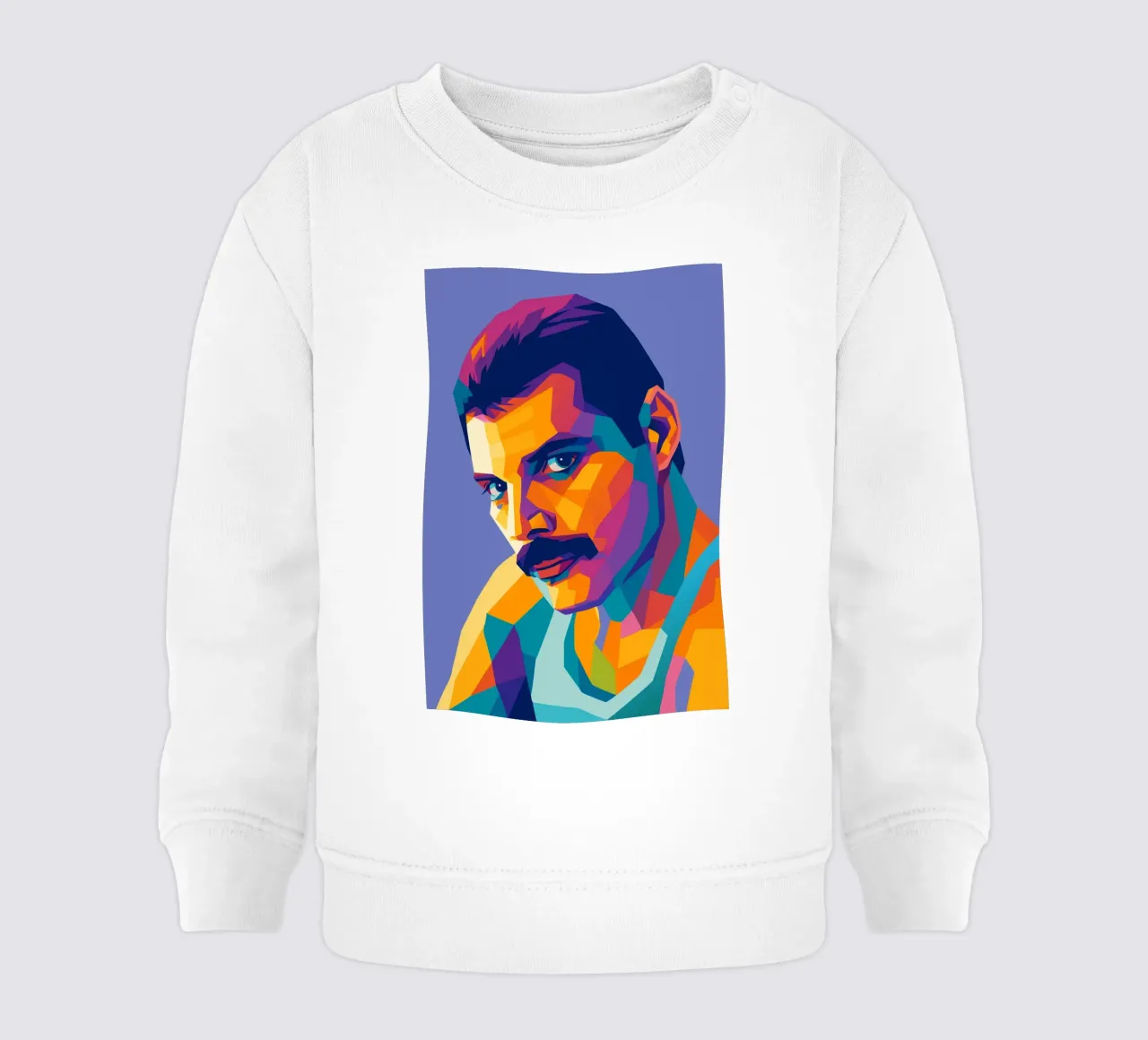 freddie mercury retro pop art wpap felpa neonato da aiswa