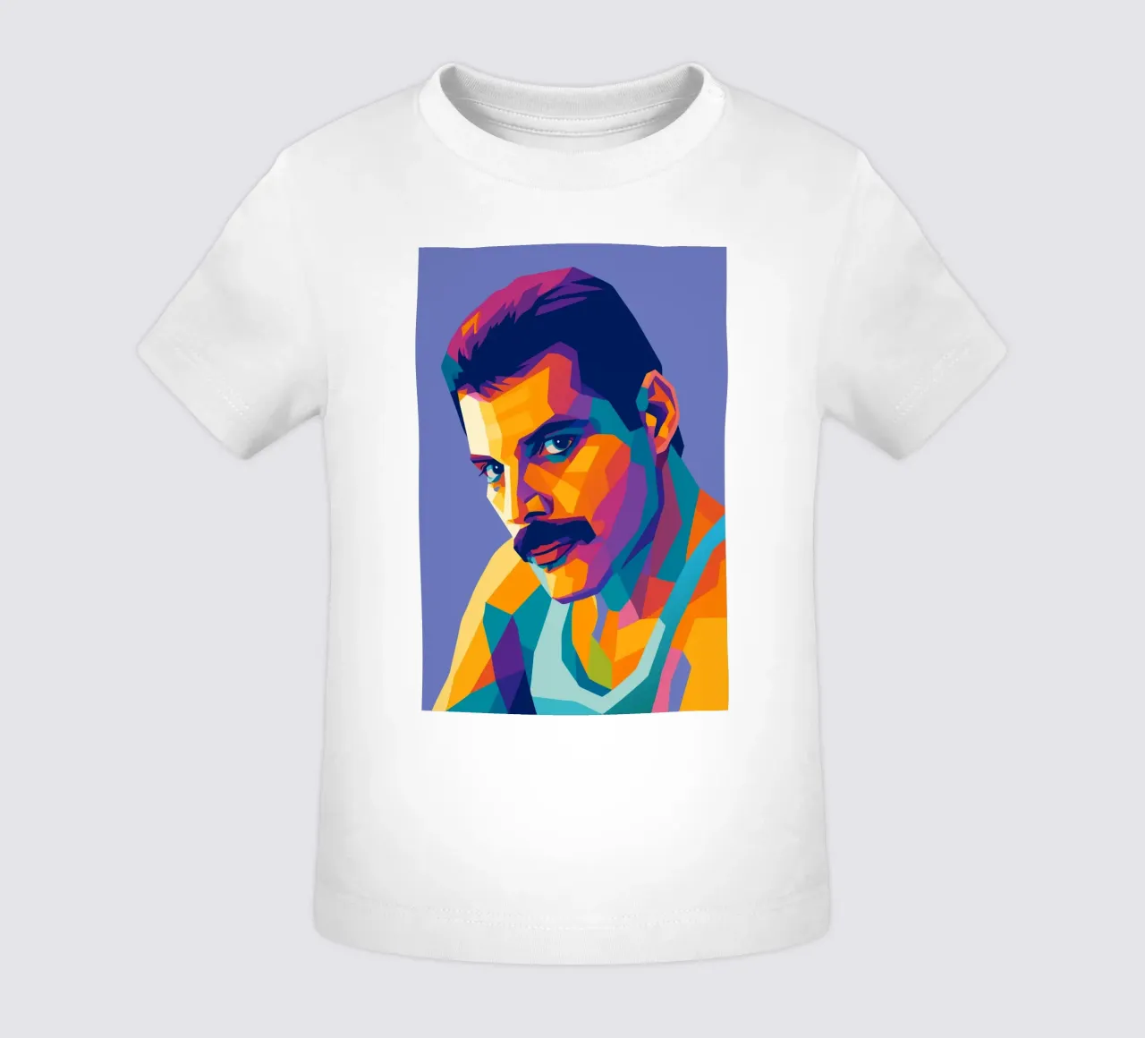 freddie mercury retro pop art wpap maglietta neonato da aiswa