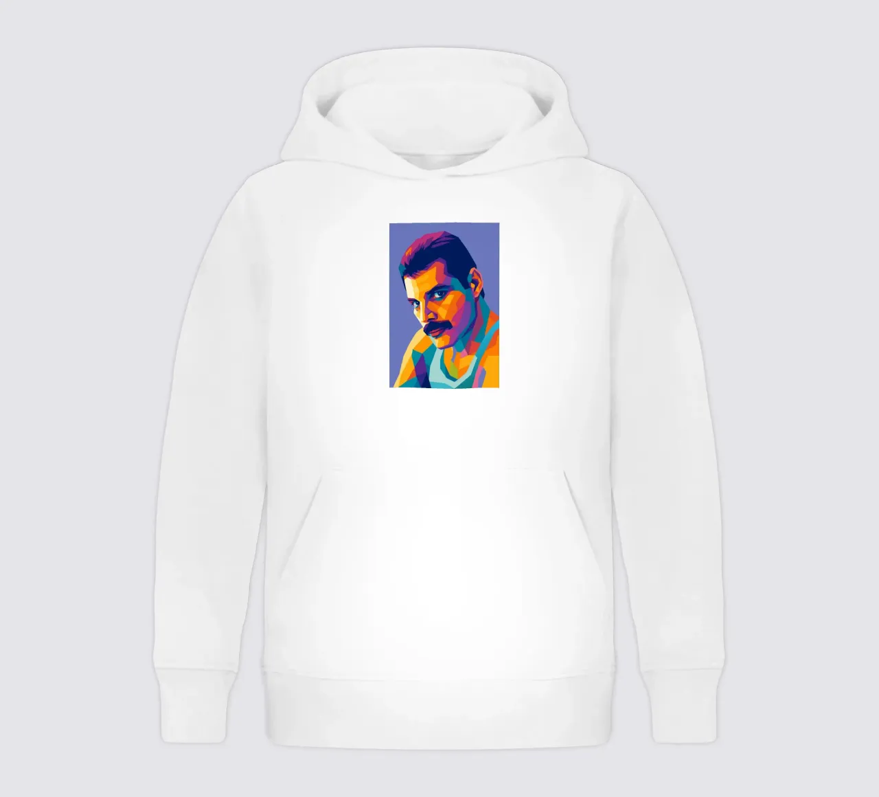 freddie mercury retro pop art wpap felpa bambino con cappuccio da aiswa