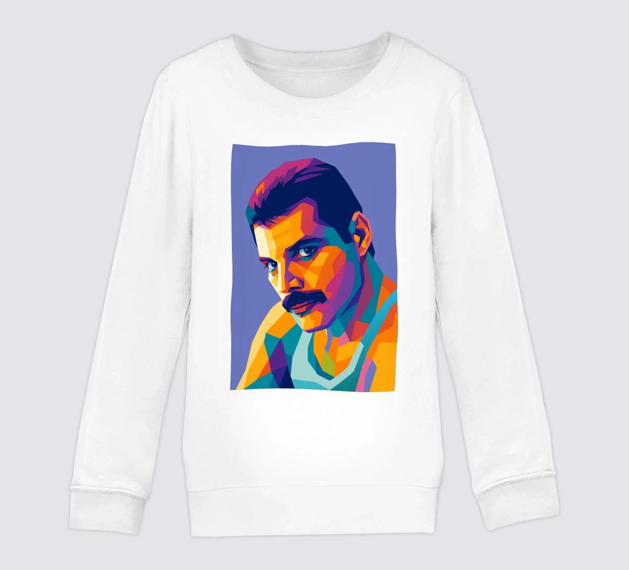 freddie mercury retro pop art wpap felpa bambino da aiswa