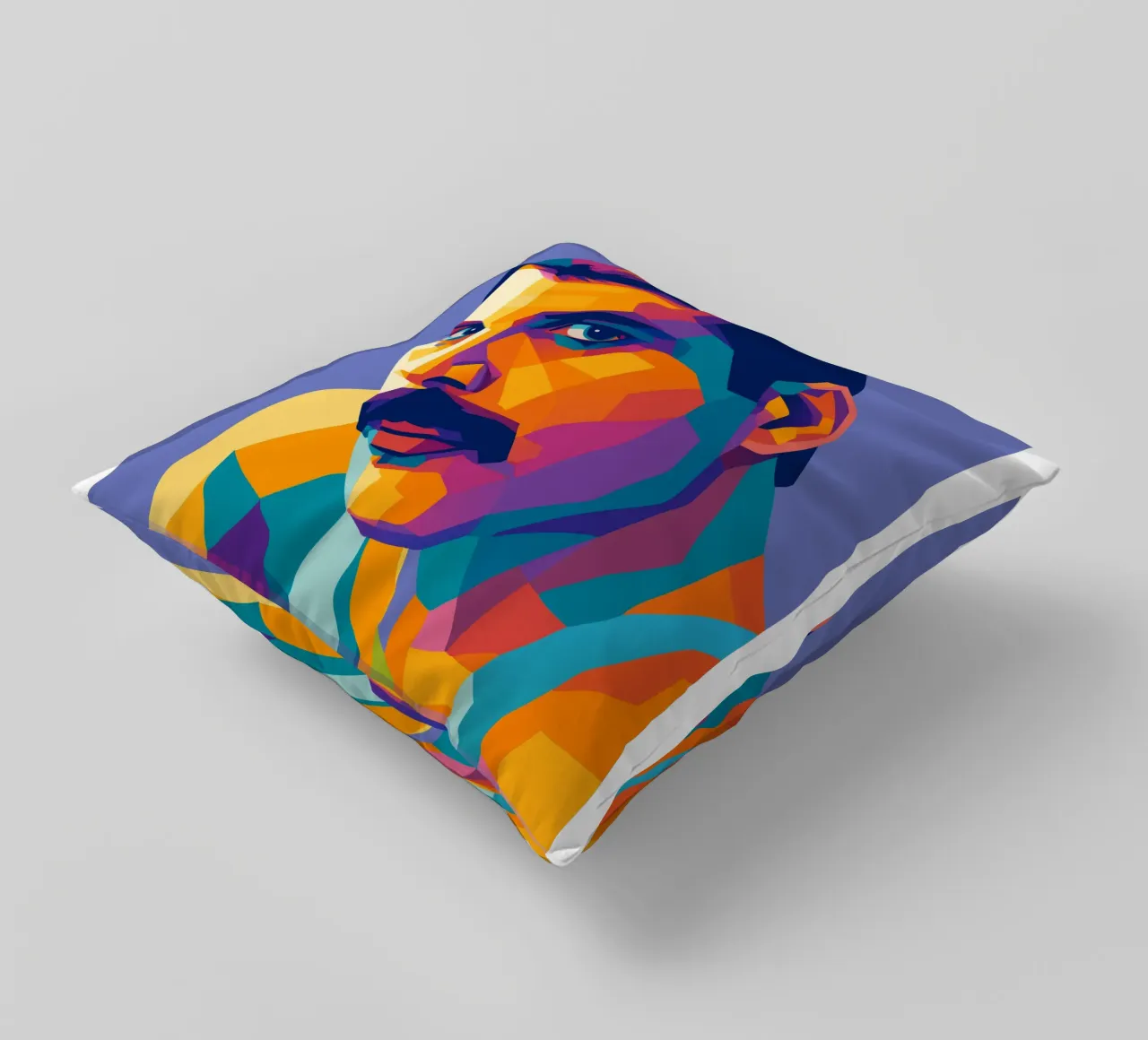 freddie mercury retro pop art wpap cuscino da aiswa