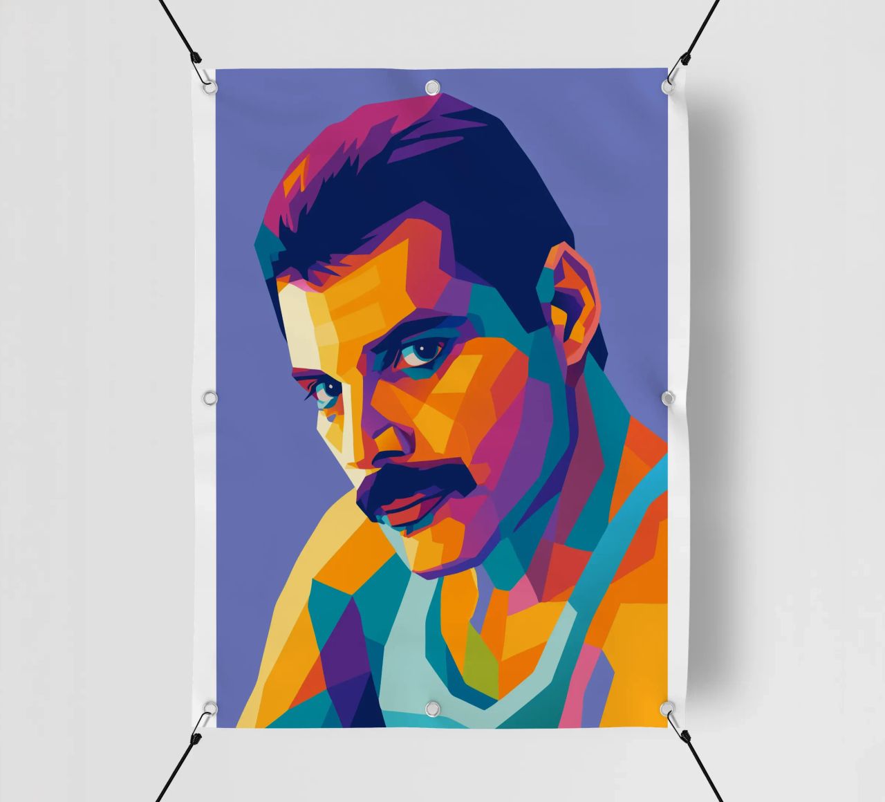 freddie mercury retro pop kunst wpap PVC Plane von aiswa