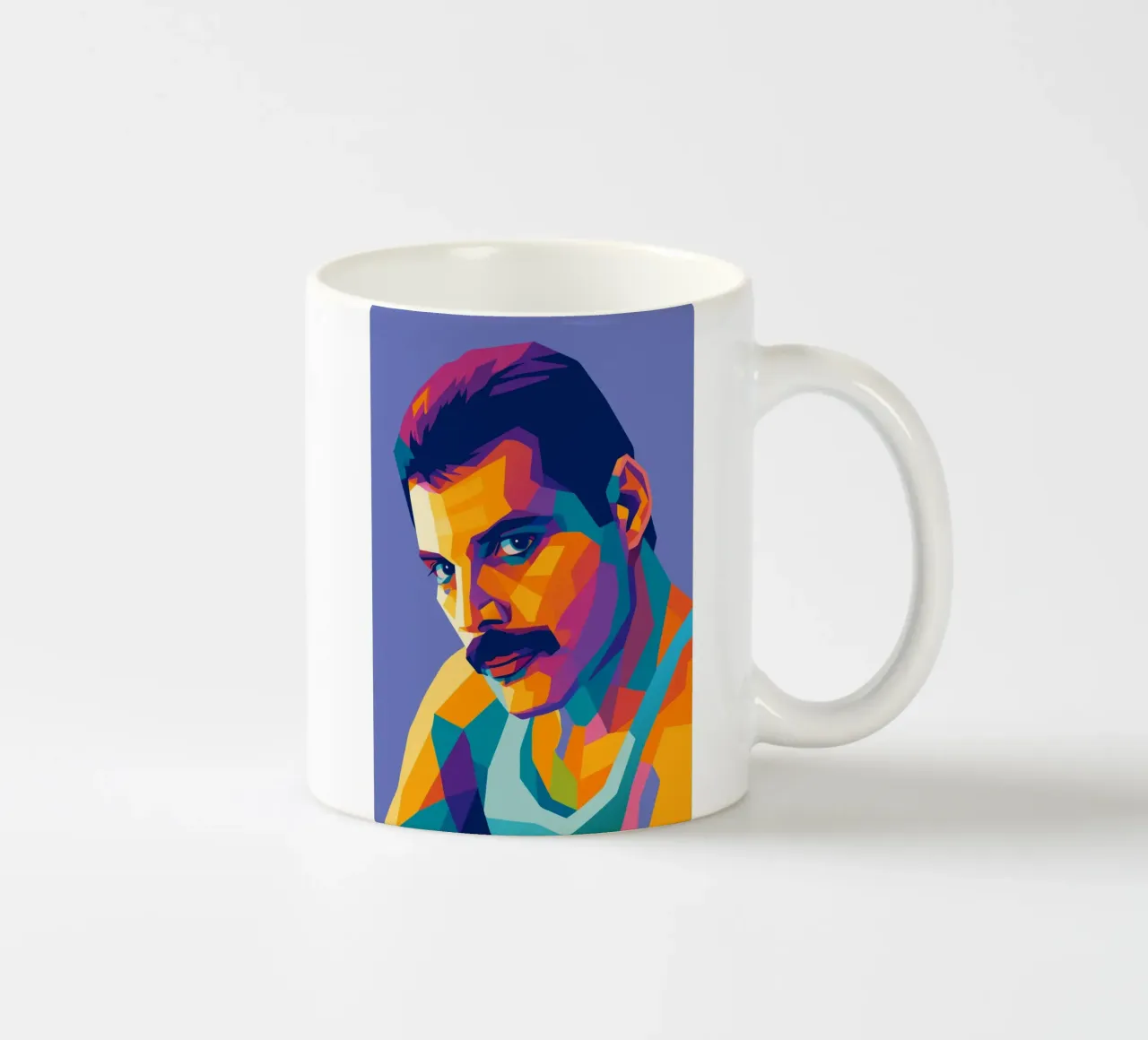 freddie mercury retro pop art wpap tazza in ceramica da aiswa