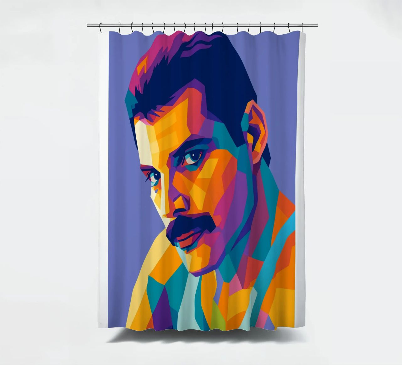 freddie mercury retro pop kunst wpap Duschvorhang von aiswa