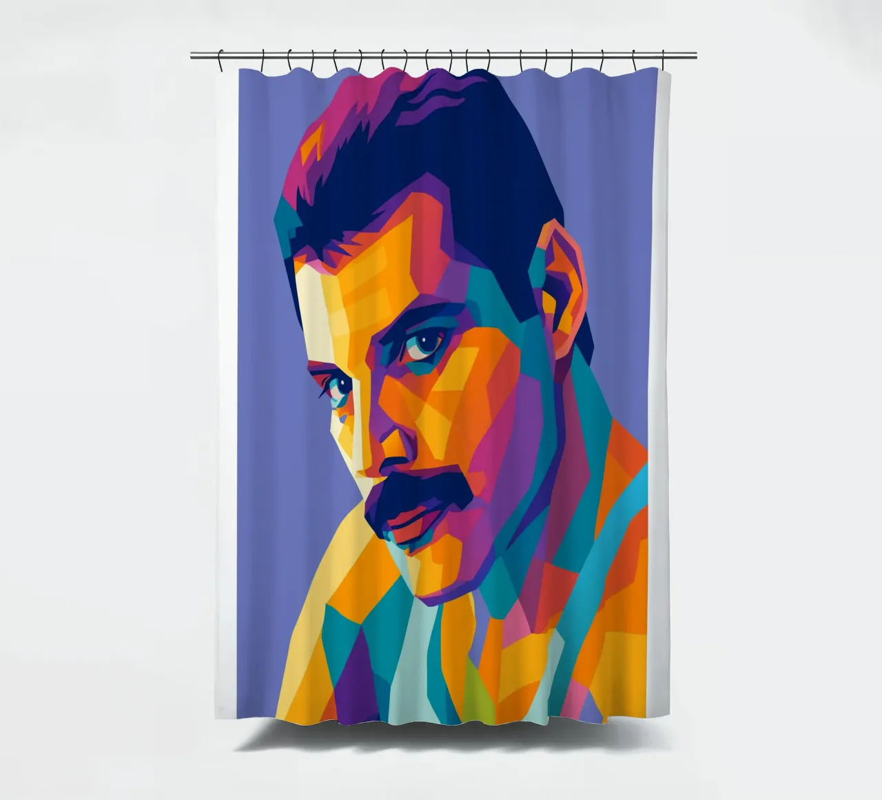 freddie mercury retro pop art wpap tenda da doccia da aiswa