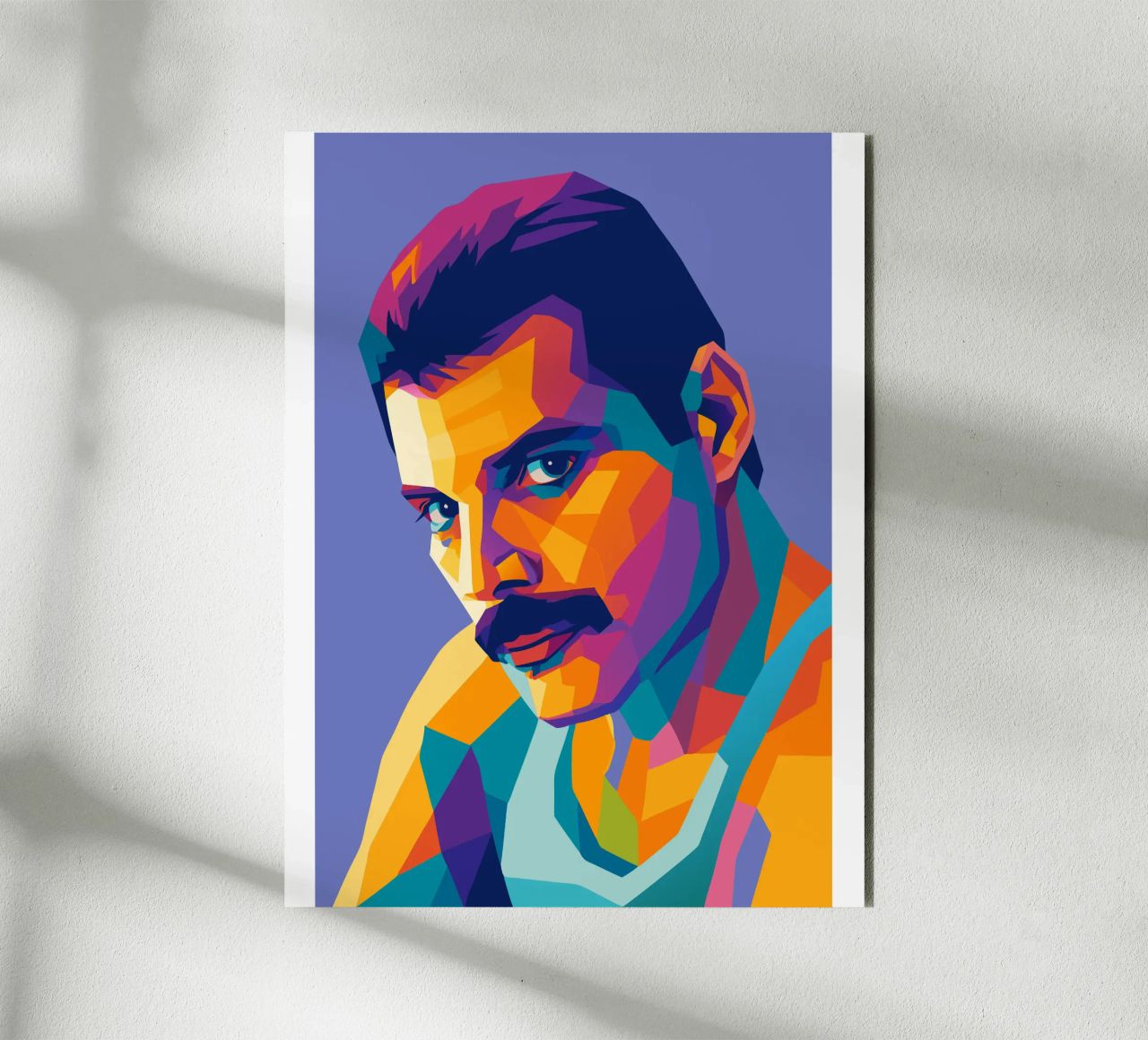 freddie mercury retro pop kunst wpap Alu-Dibond von aiswa