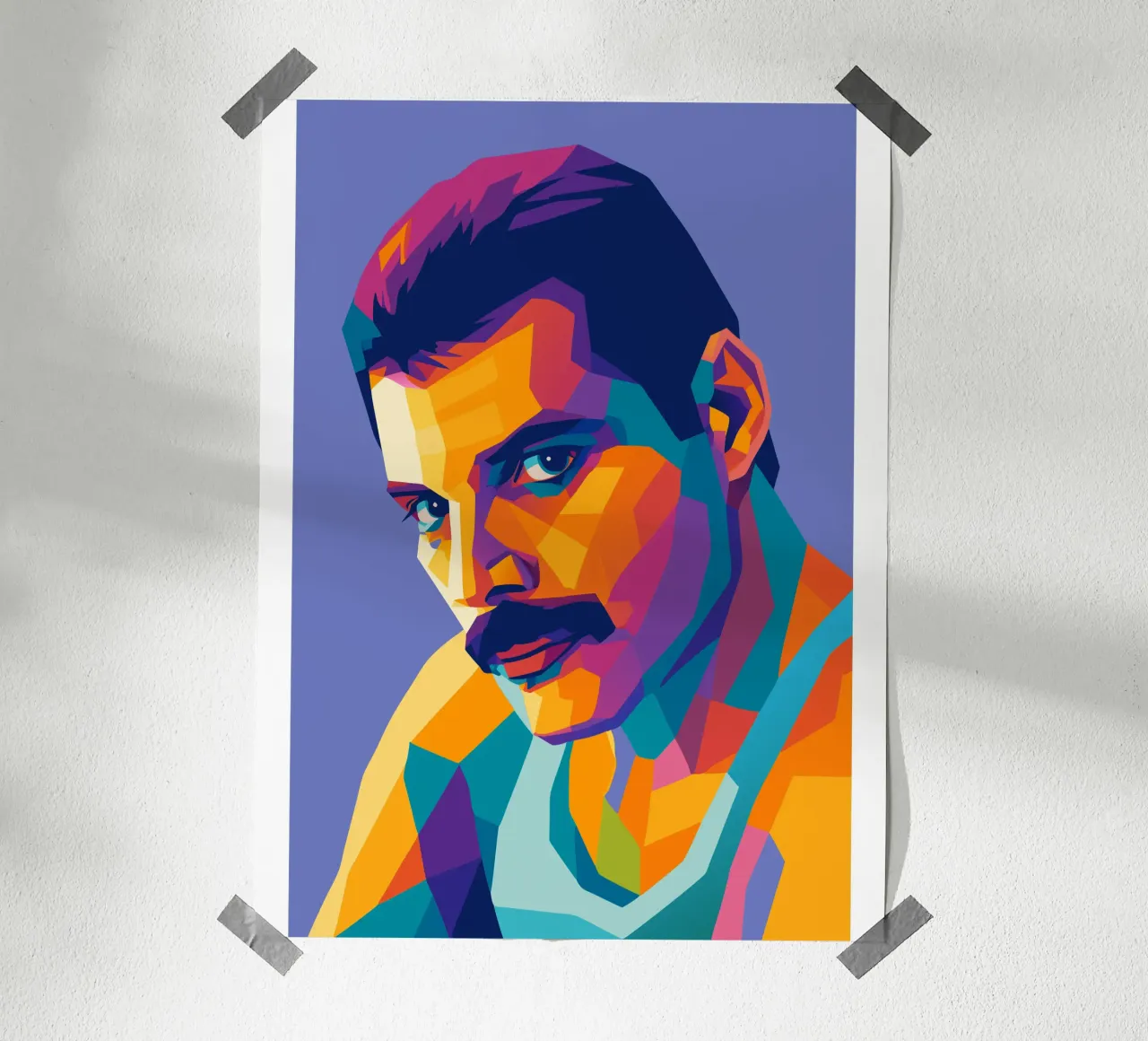 freddie mercury retro pop art wpap poster da aiswa