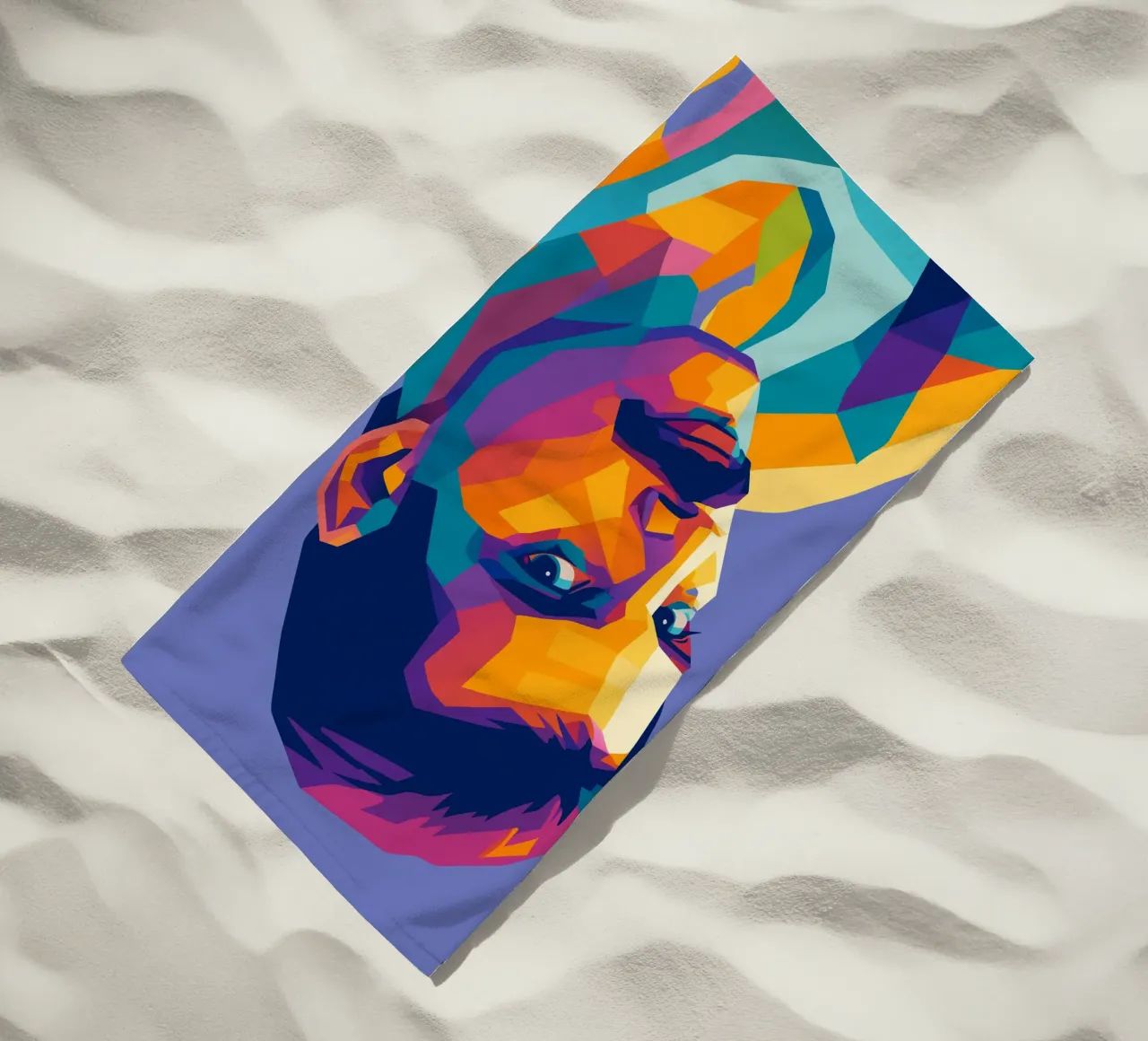 freddie mercury retro pop art wpap telo mare da aiswa