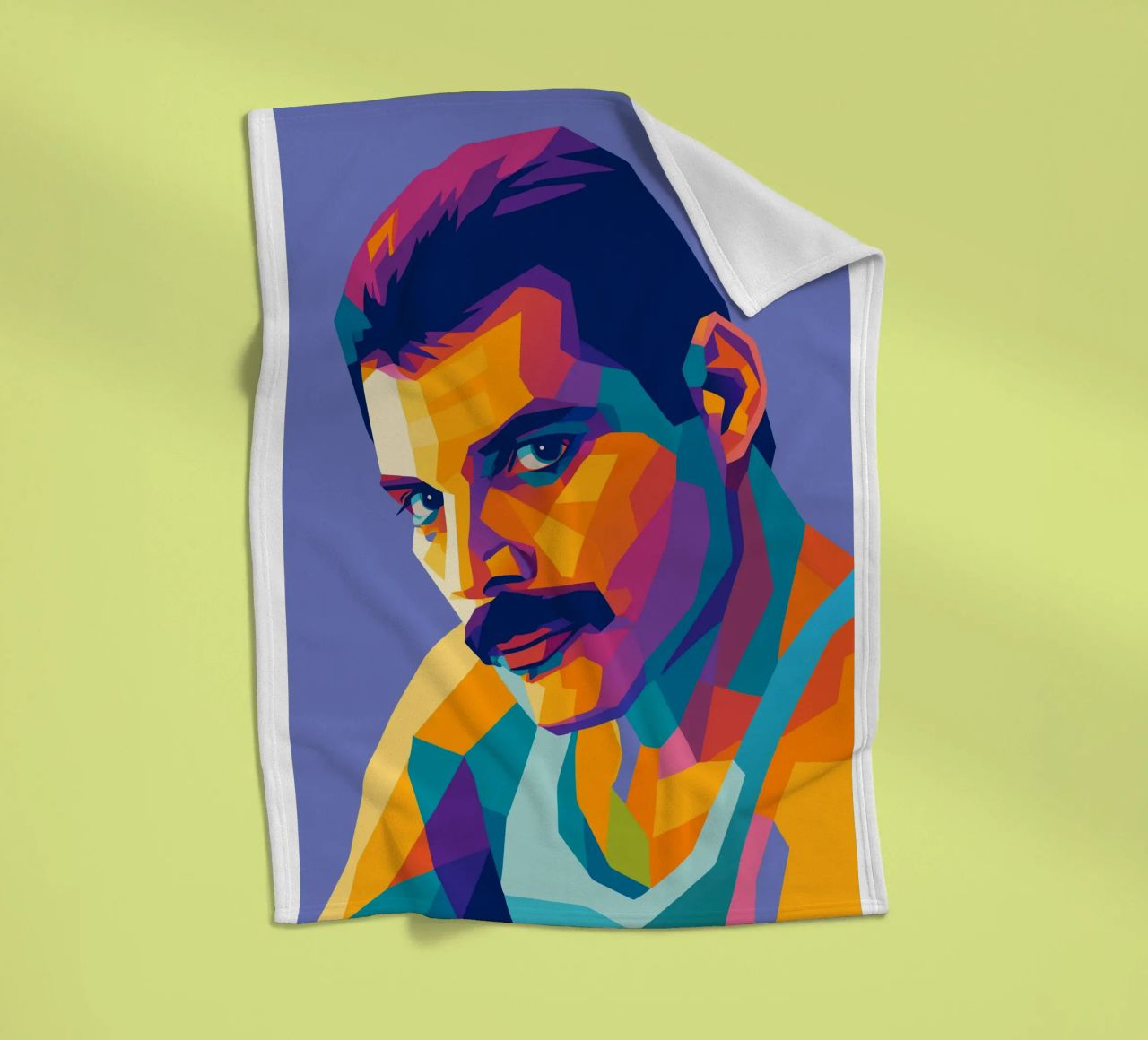 freddie mercury retro pop kunst wpap Fleecedecke von aiswa