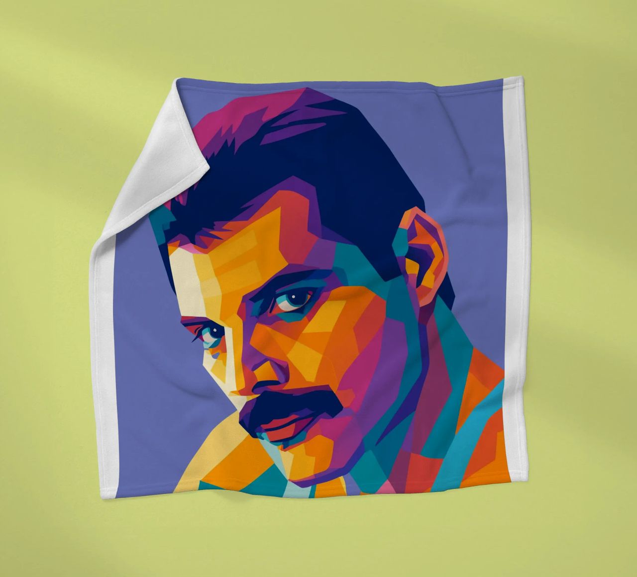 freddie mercury retro pop kunst wpap Fleecedecke von aiswa
