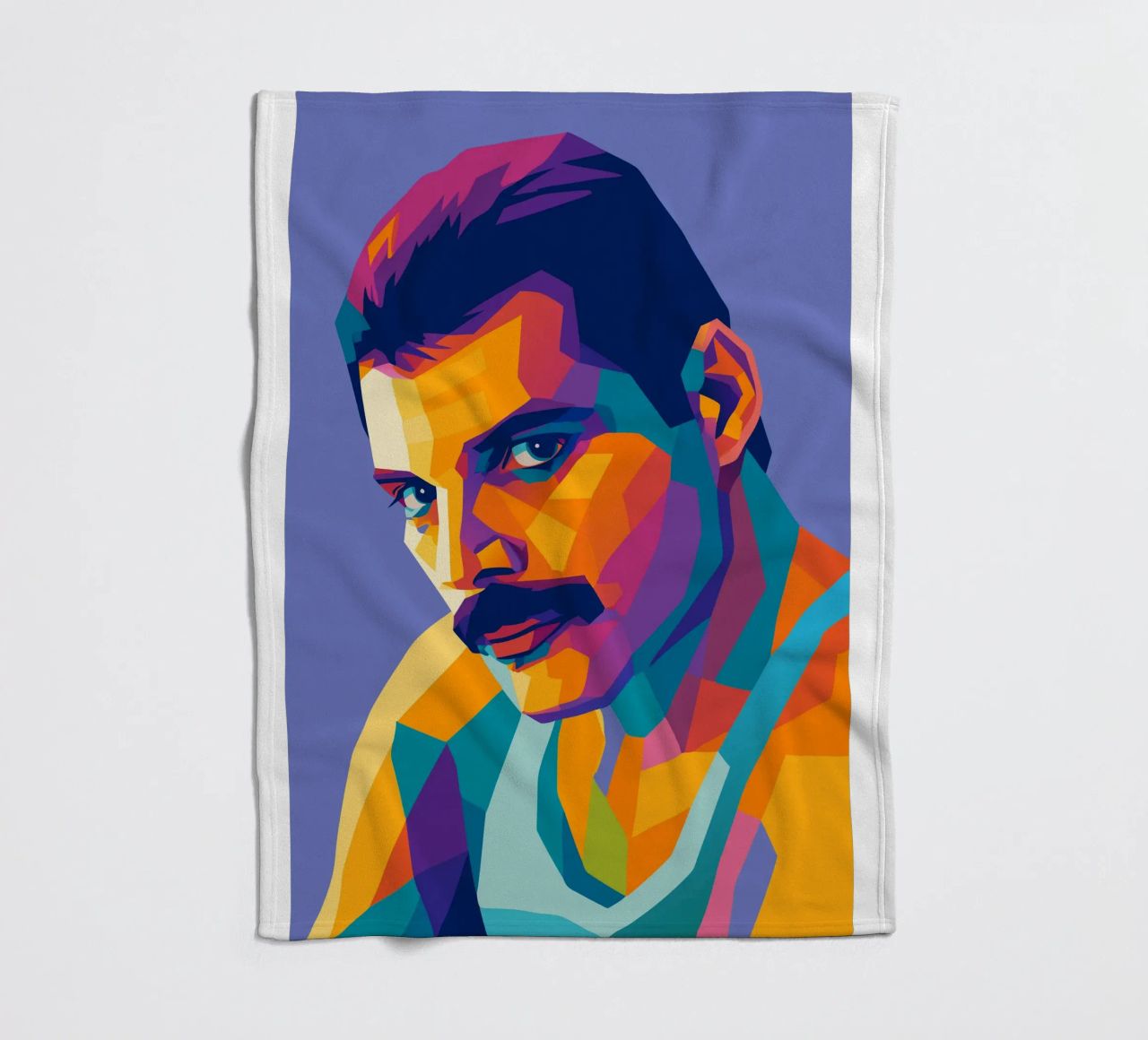 freddie mercury retro pop kunst wpap Fleecedecke von aiswa