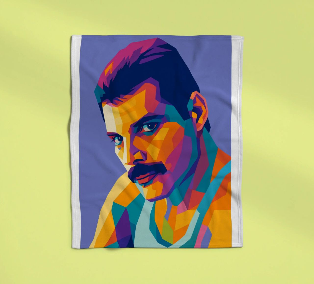 freddie mercury retro pop kunst wpap Fleecedecke von aiswa
