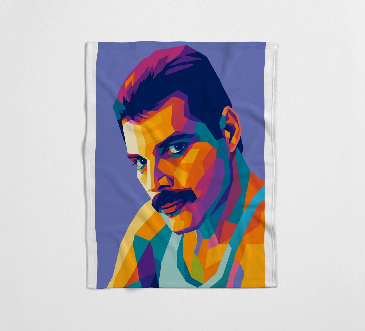 freddie mercury retro pop kunst wpap Fleecedecke von aiswa
