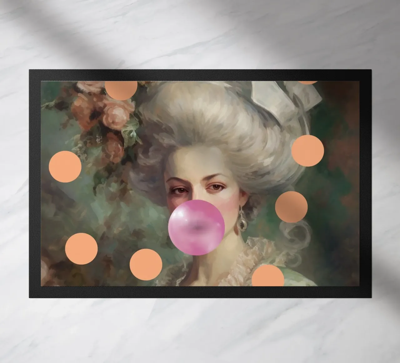 Marie-Antoinette Peach Dots zerbino da GraceDigitalArtCo