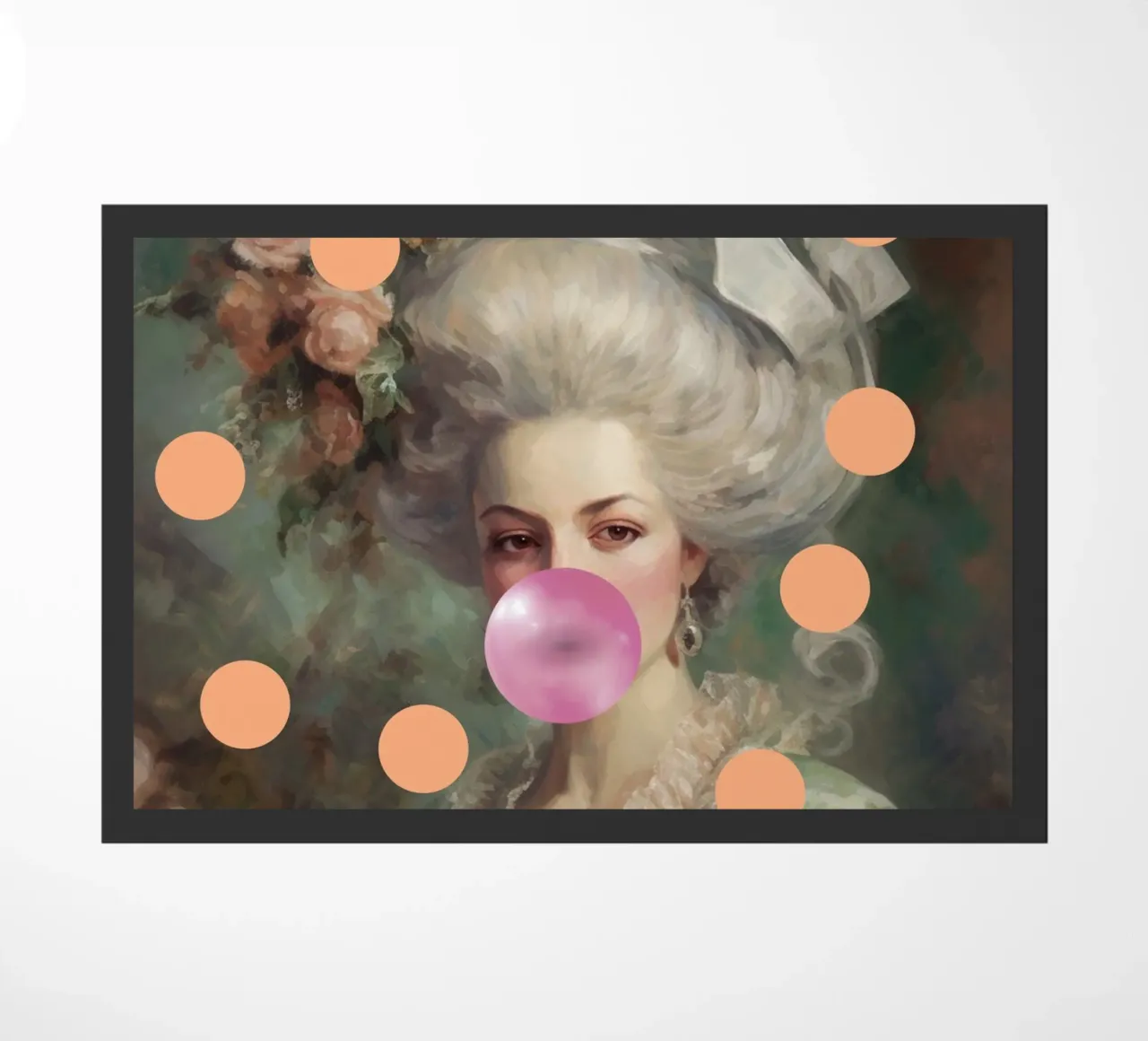 Marie-Antoinette Peach Dots zerbino da GraceDigitalArtCo