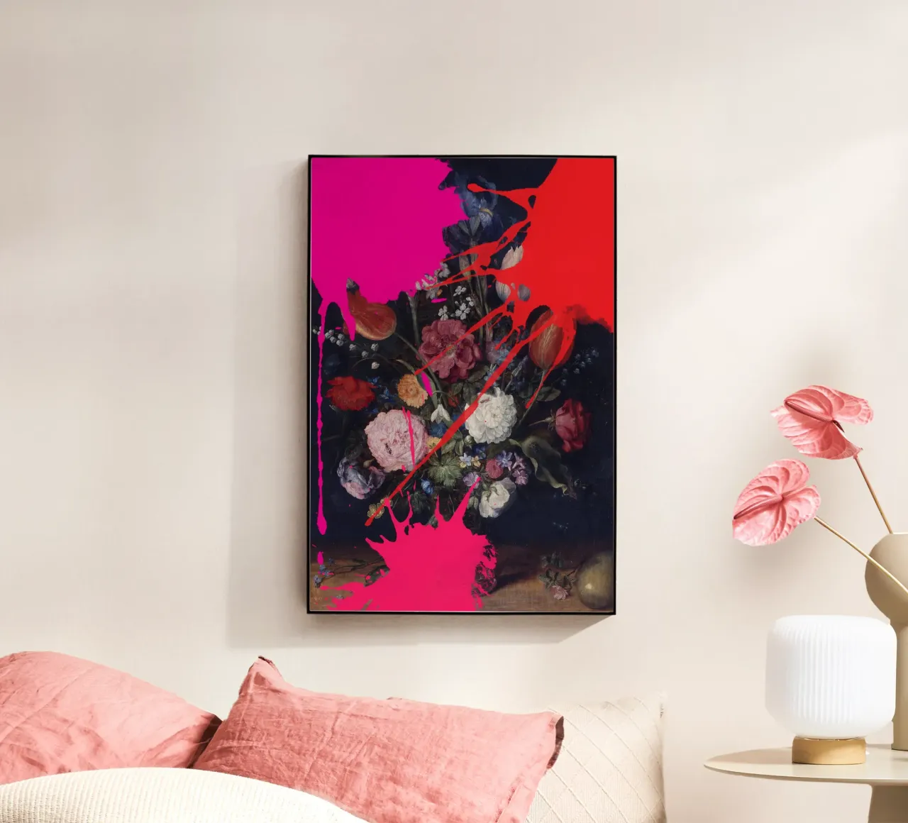 Painted Flowers plexiglass da GraceDigitalArtCo