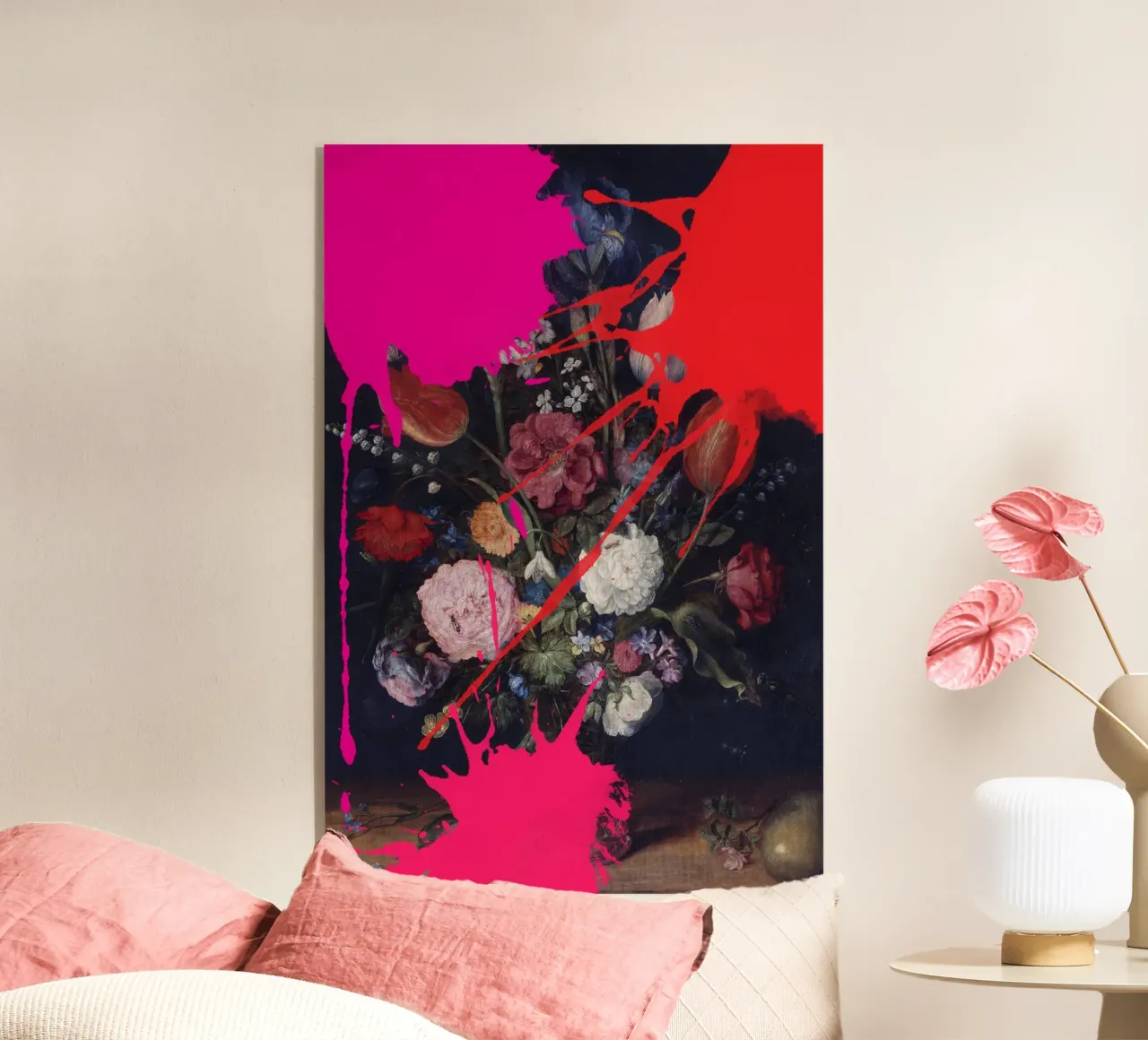 Painted Flowers plexiglass da GraceDigitalArtCo