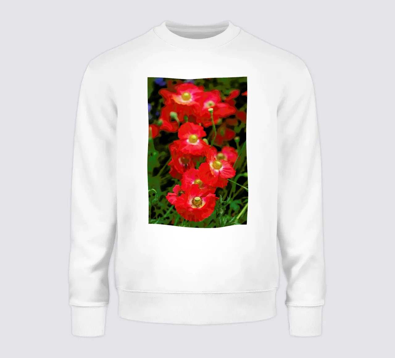 Wild Red Poppies felpa da Curious Collections by Marielle Leenders