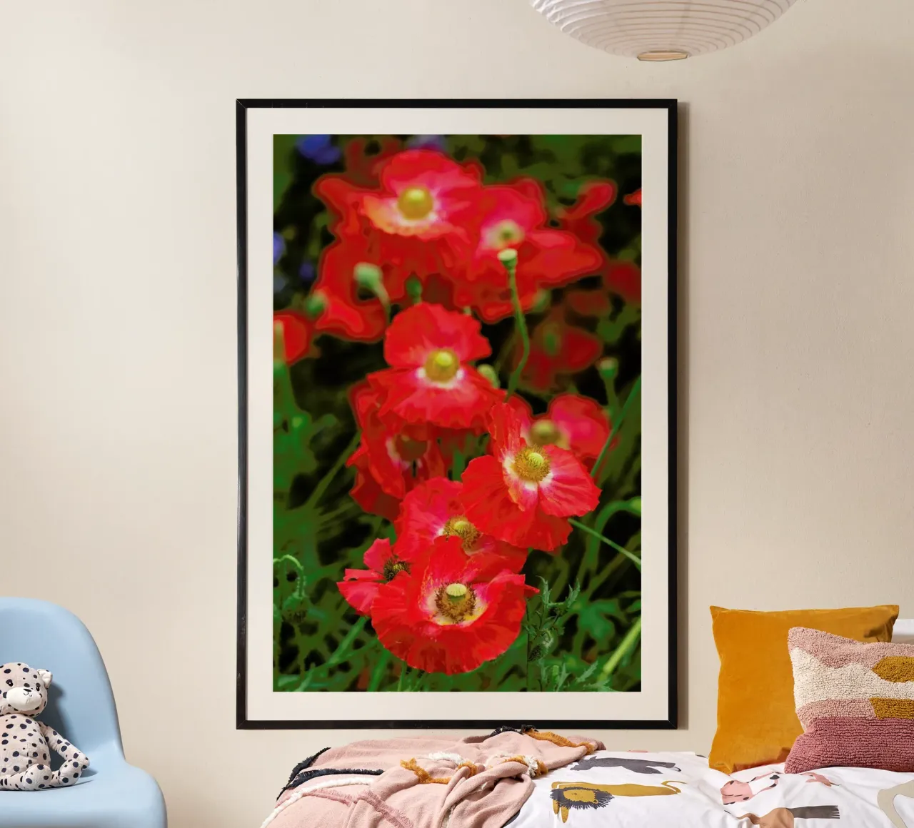 Wild Red Poppies Hahnemühle von Curious Collections by Marielle Leenders