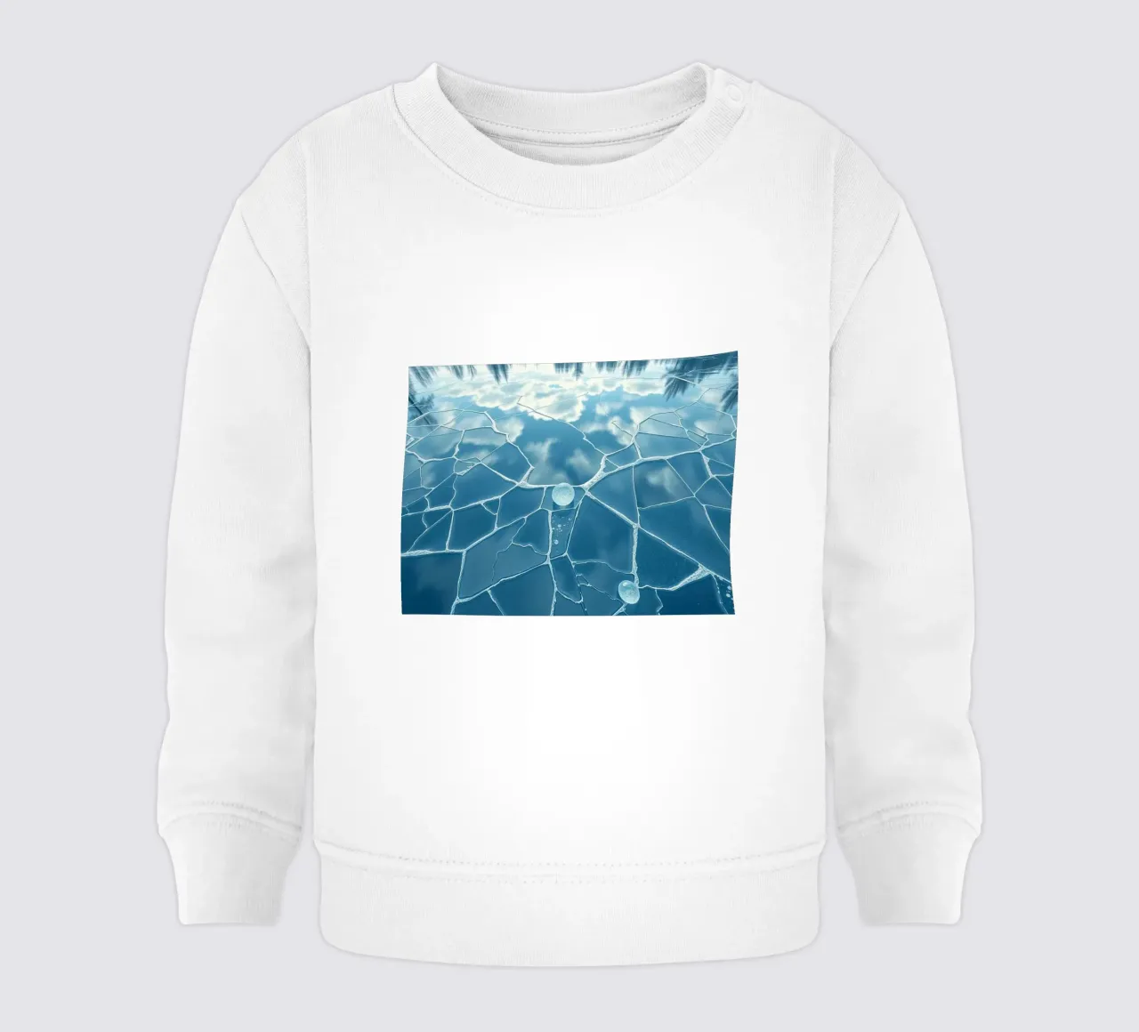 Riflesso del cielo infranto felpa neonato da Artistic-shop