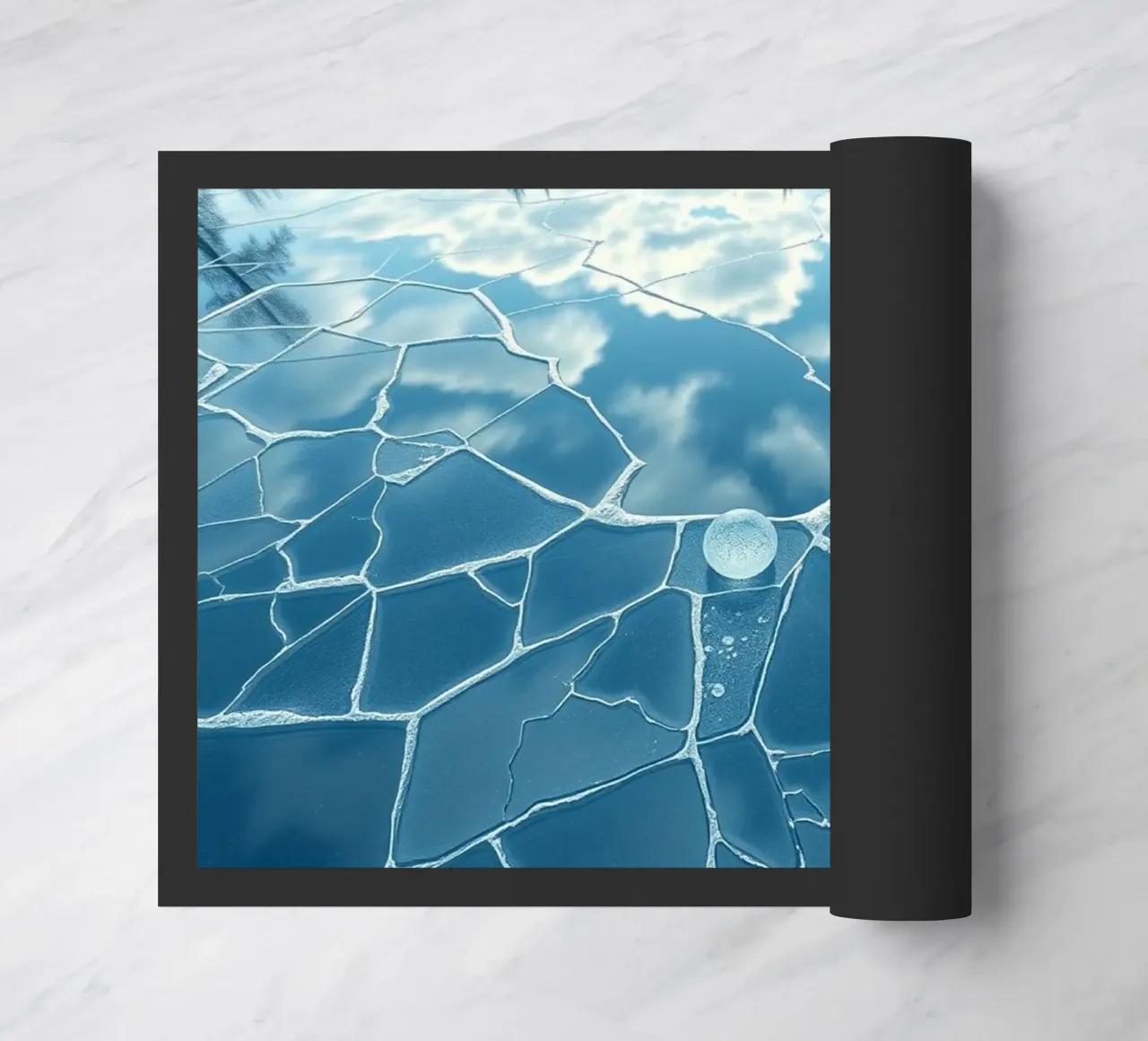 Riflesso del cielo infranto zerbino da Artistic-shop