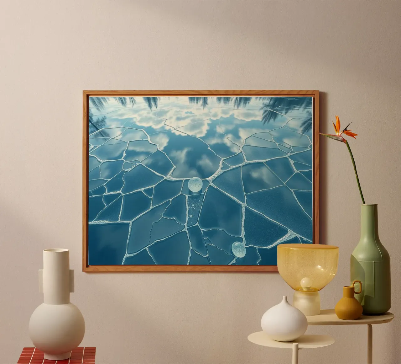 Riflesso del cielo infranto alluminio dibond da Artistic-shop